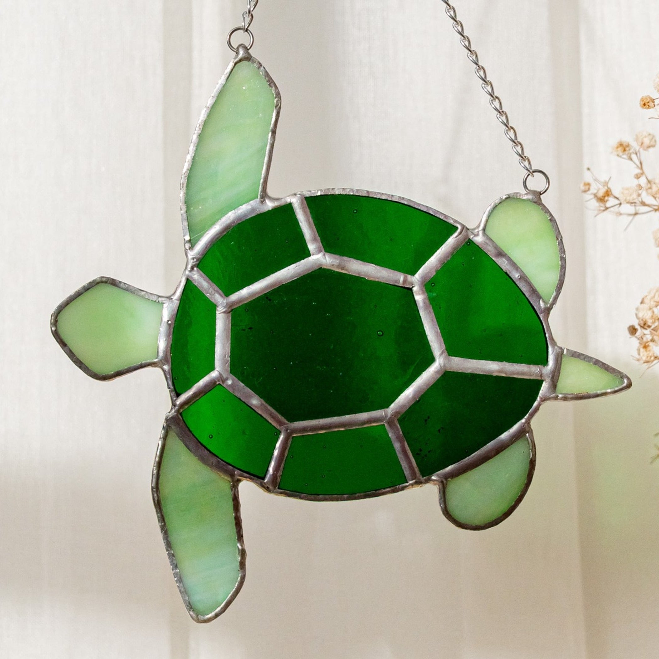 Sea Turtle Stained Glass Suncatcher, Rainbow suncatchers F30