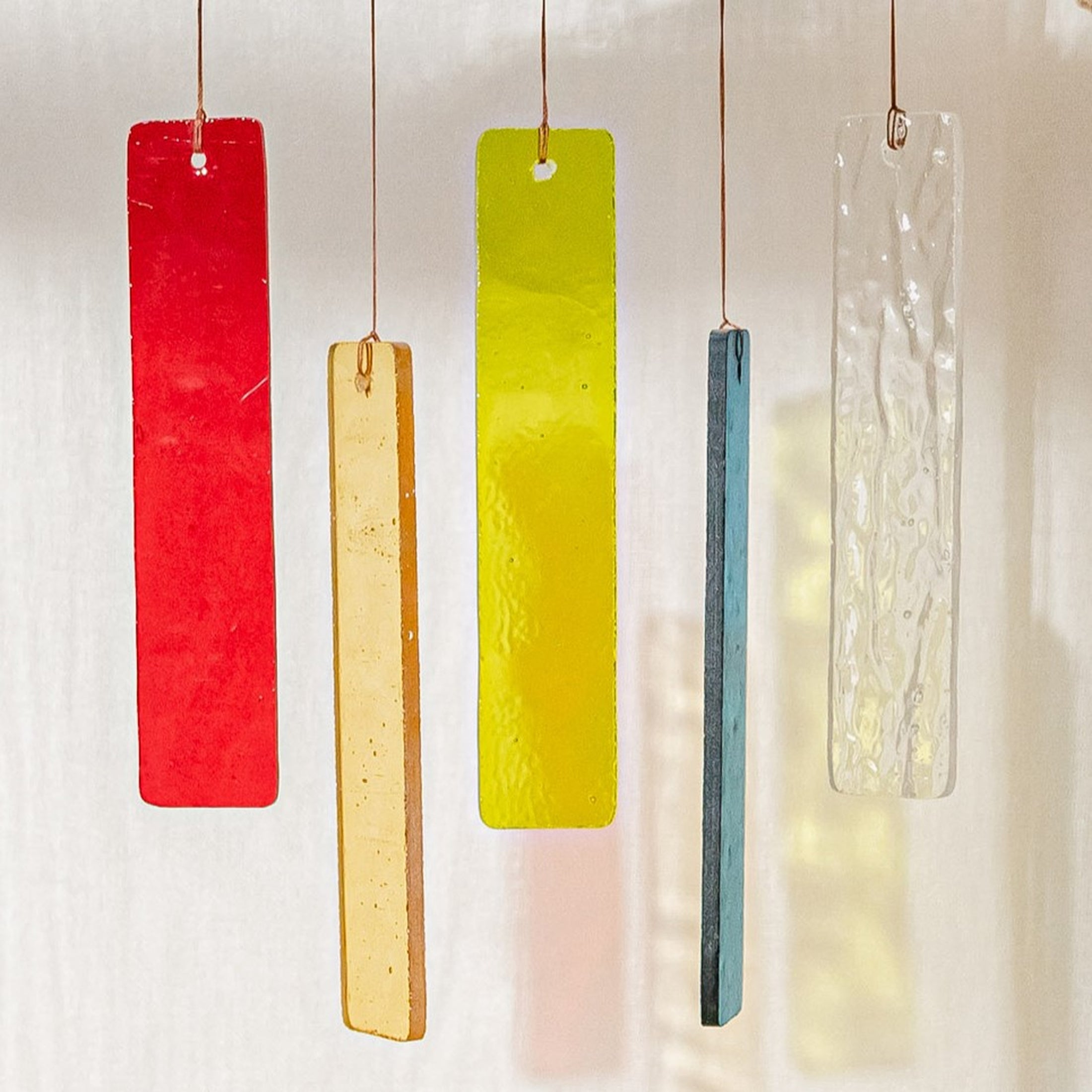 Personalized Stained Glass Wind Chime, Boho style home F66