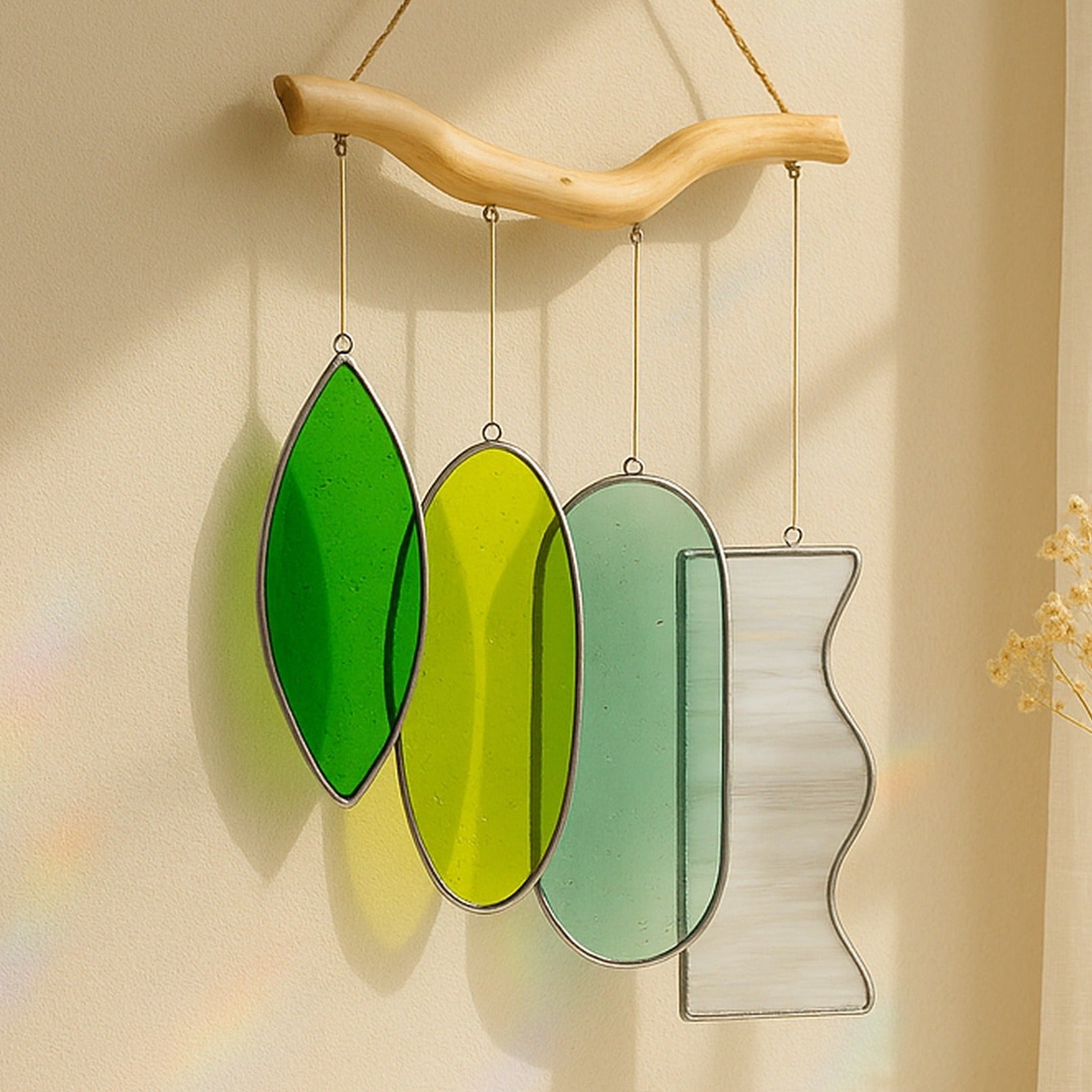 Stained Glass Wind Chime Decor for Window decor, art F89