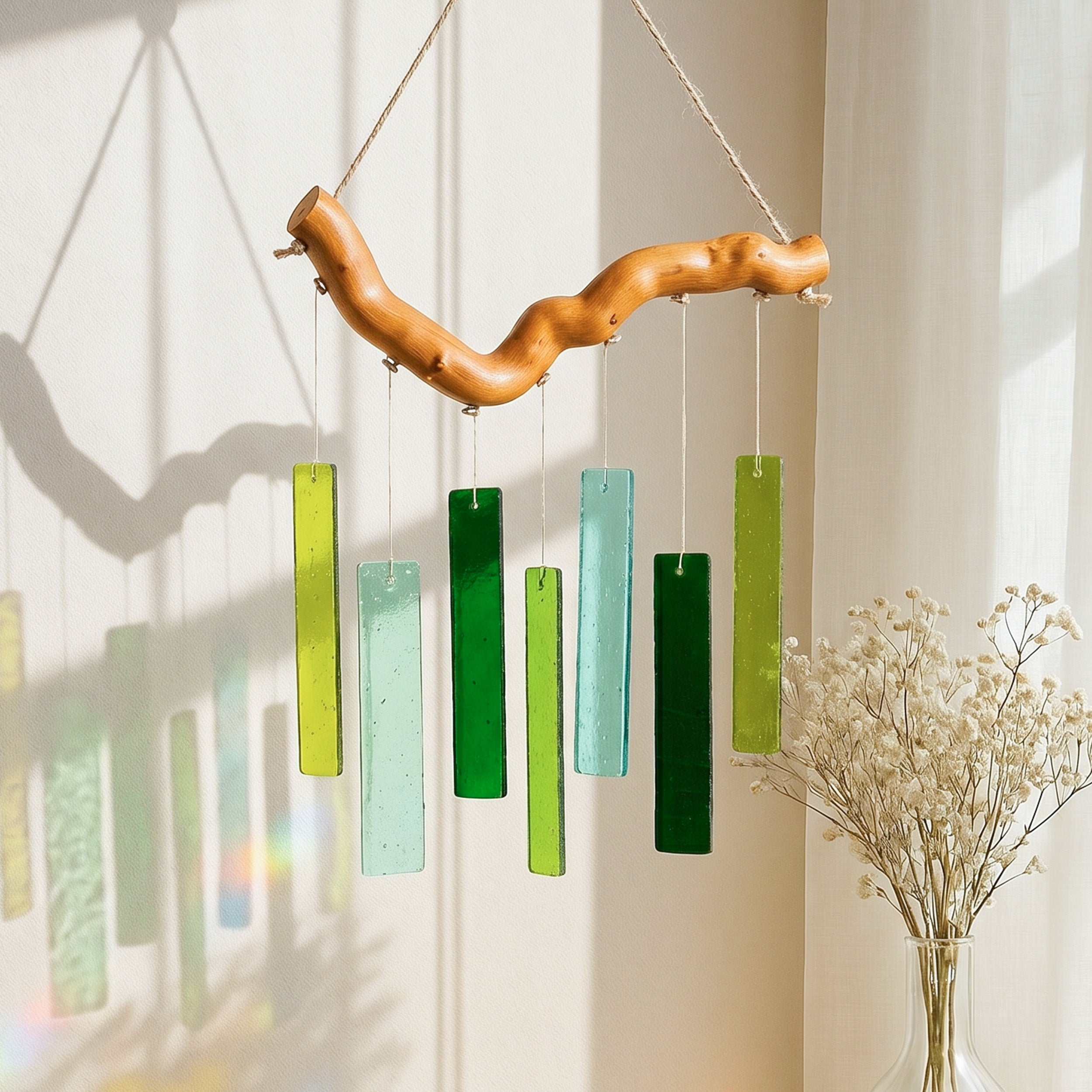 Stained Glass Wind Chimes, Contemporary wind chimes F67