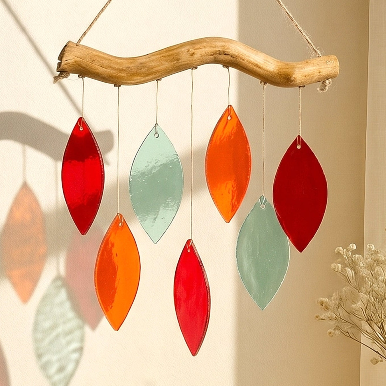 Stained Glass Wind Chime Decor for Window decor, art F70
