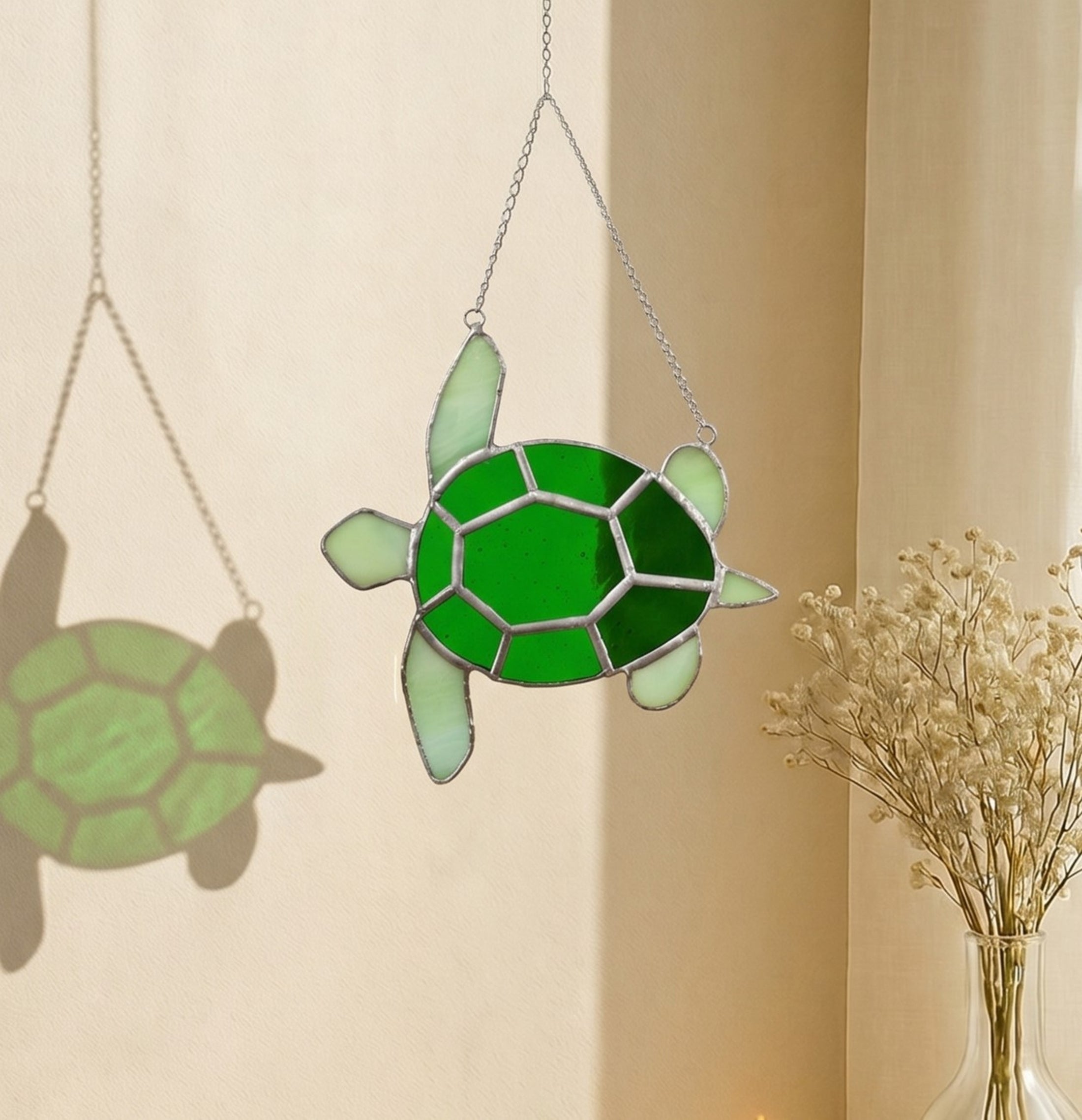 Sea Turtle Stained Glass Suncatcher, Rainbow suncatchers F30