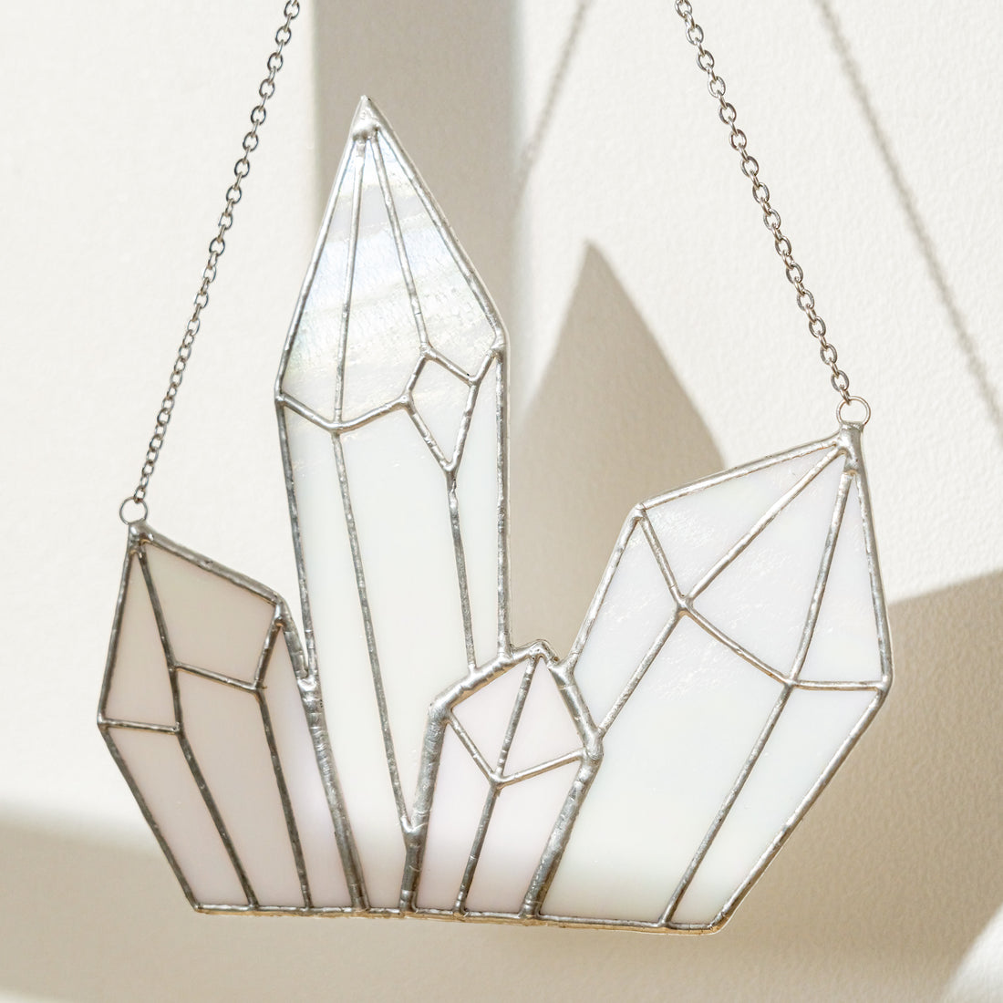 Crystal Stained Glass Suncatcher for Minimalist Window Decor Q02