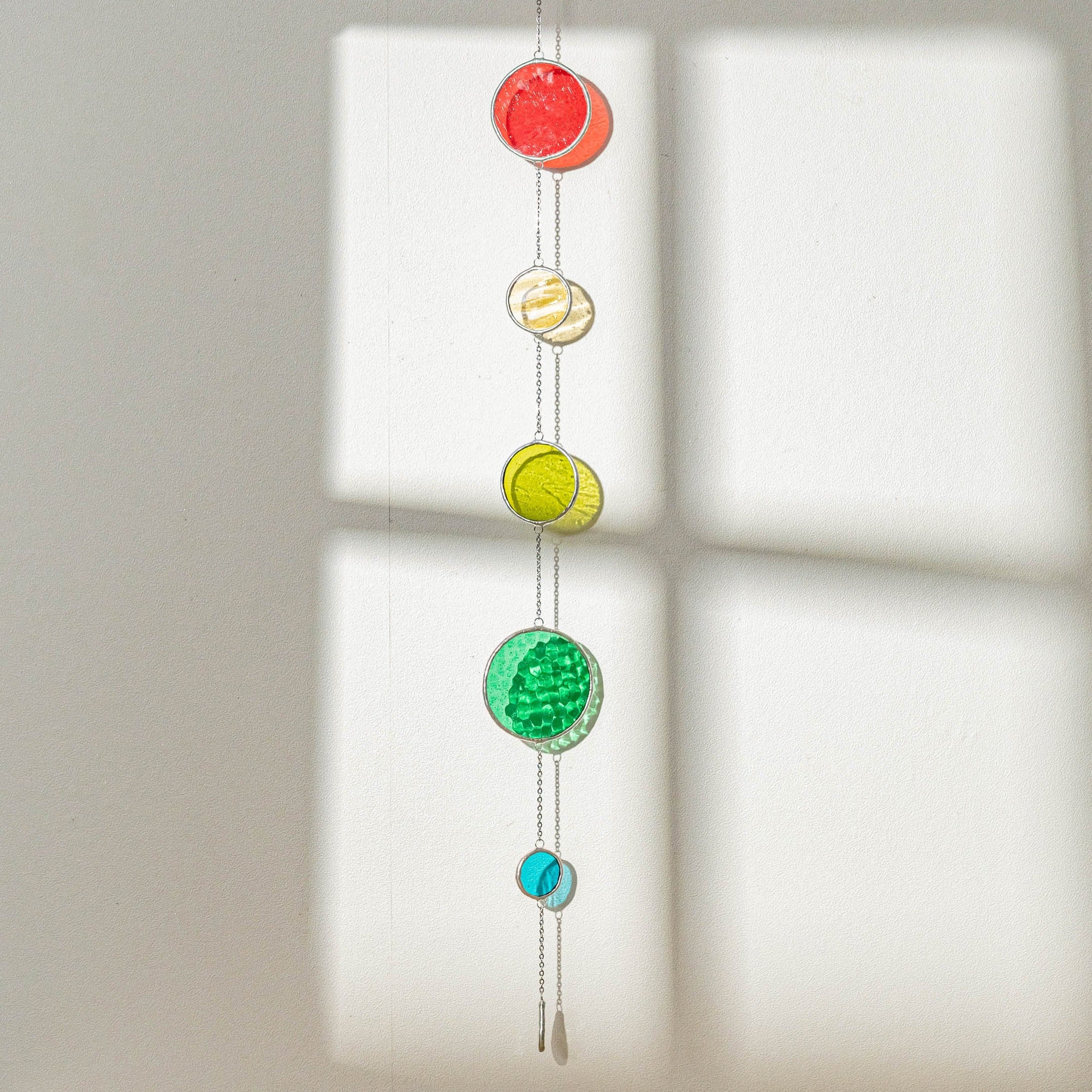 Stained Glass Garland Suncatcher for Glass wall decor, art Q22