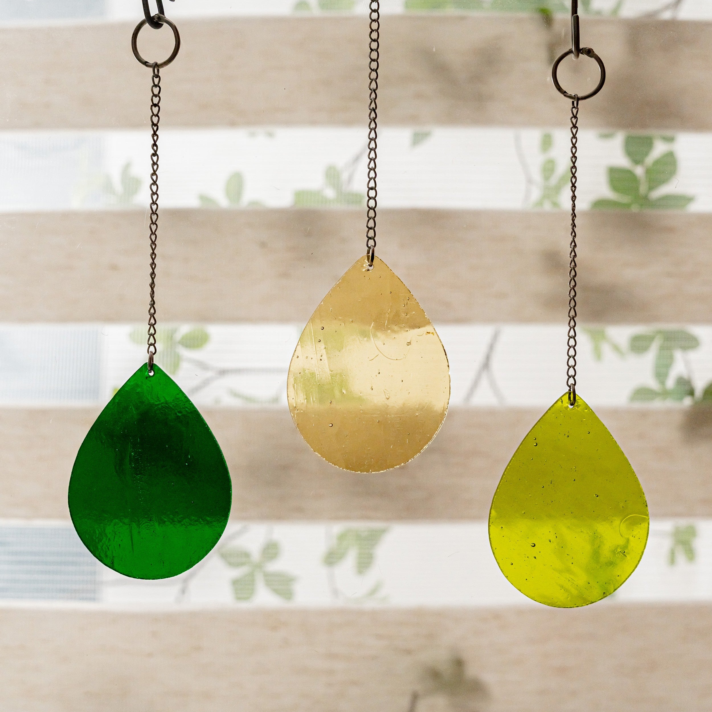 Colorful Stained Glass Droplets Suncatcher for Cozy Home Vibes