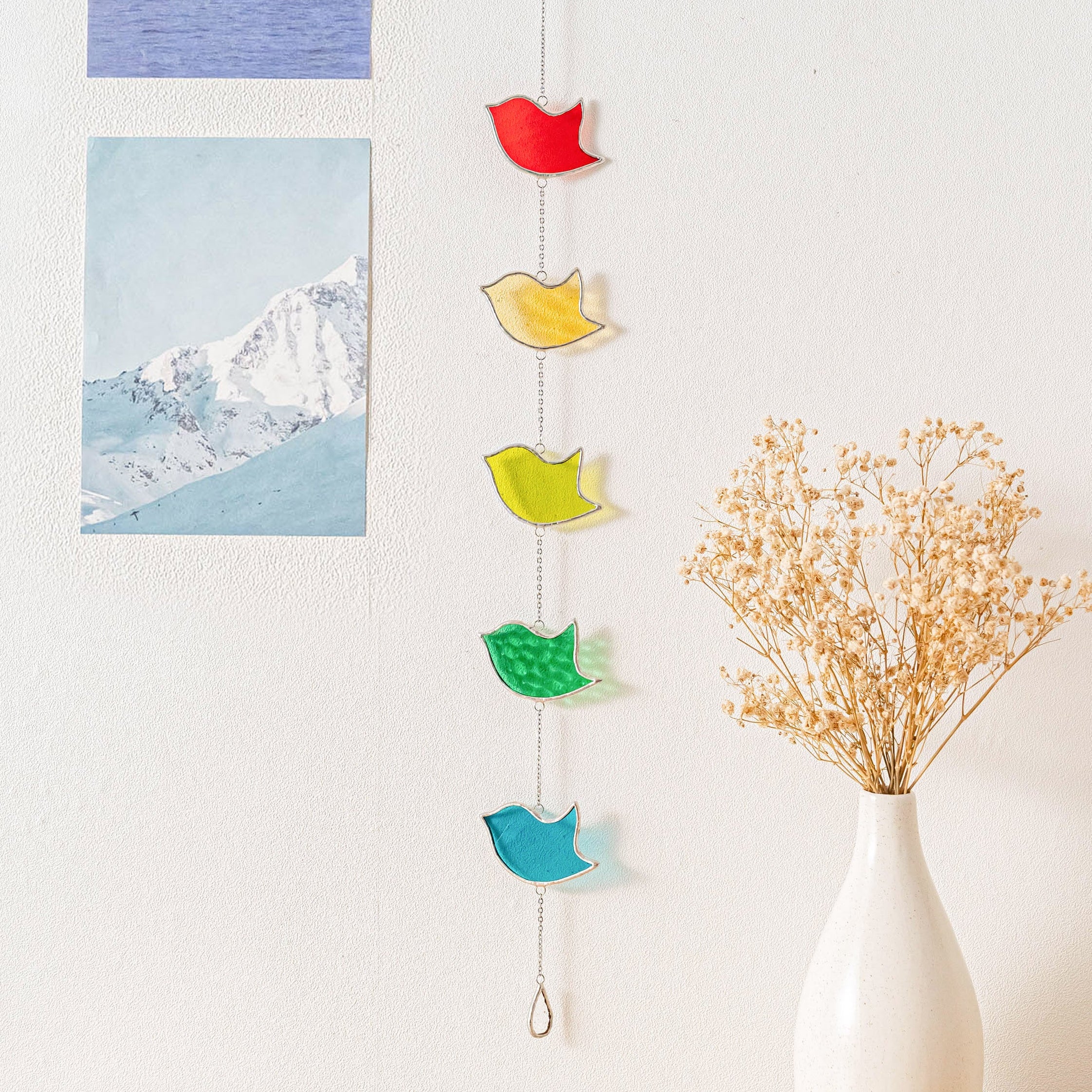 Bird Suncatcher Stained Glass for Stained glass wall art Q20