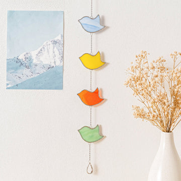 Bird Suncatcher Stained Glass, Stained glass wall art Q20