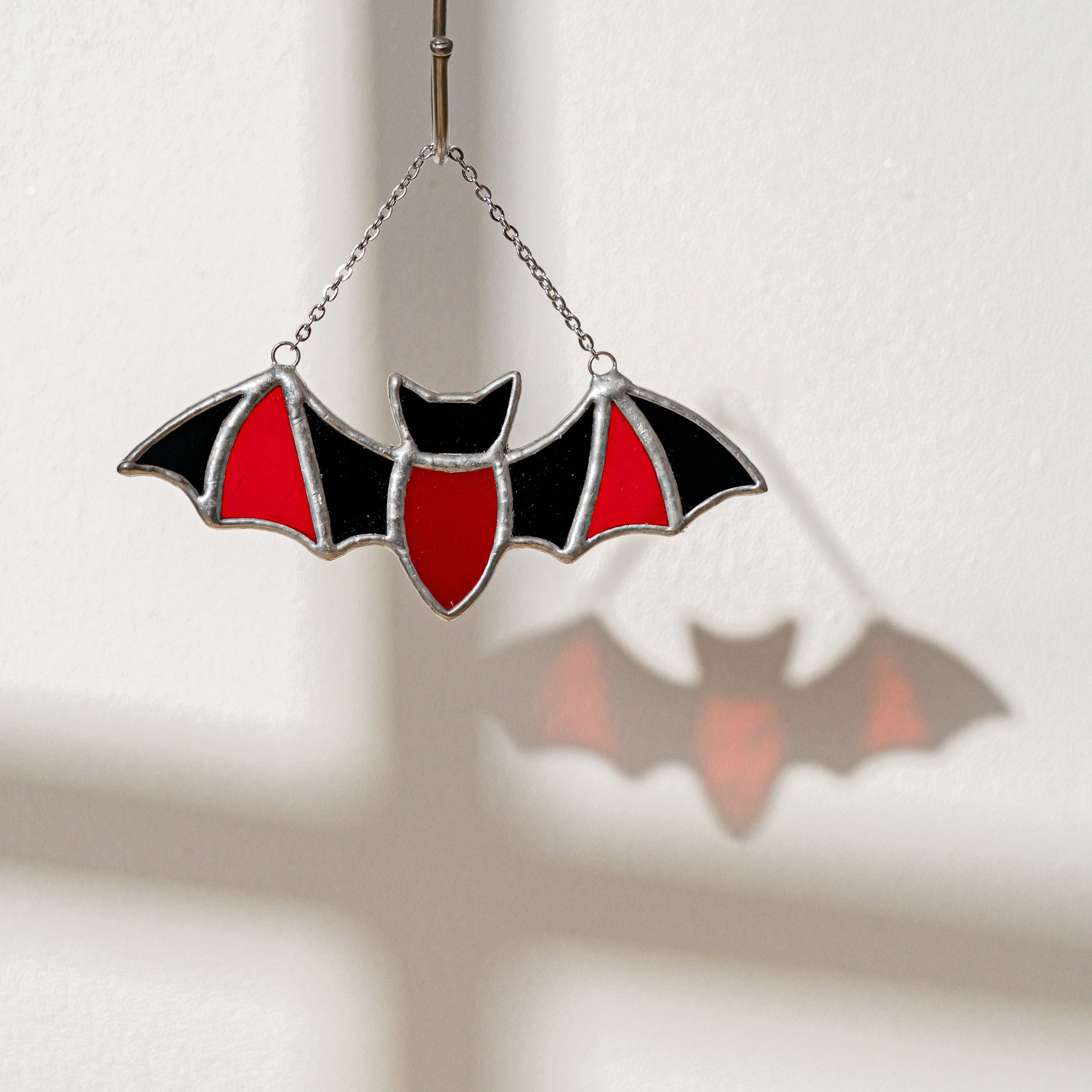 Whimsical Stained Glass Bat Wall Art for a Magical Touch