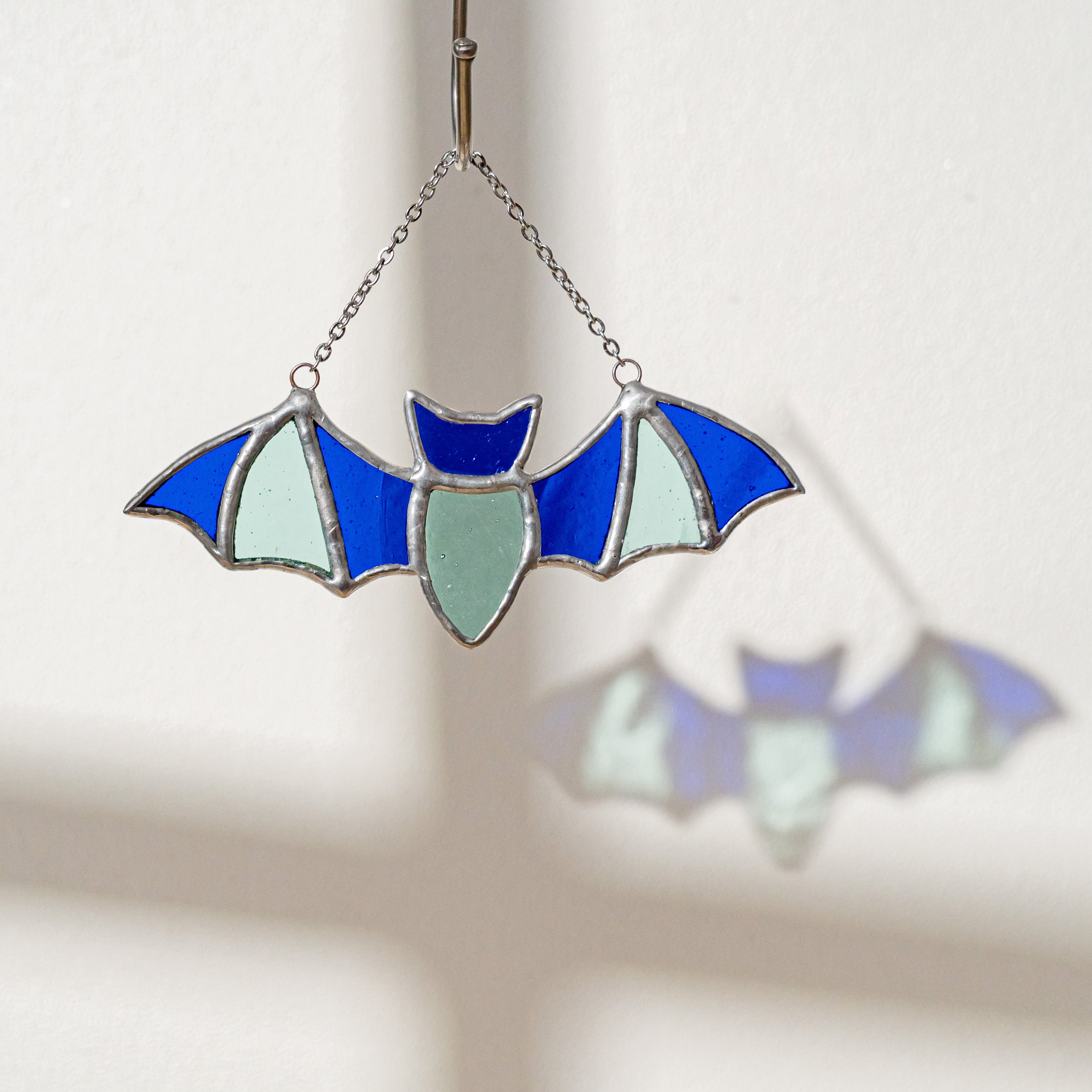 Enchanting Stained Glass Bat for a Whimsical Wall Touch