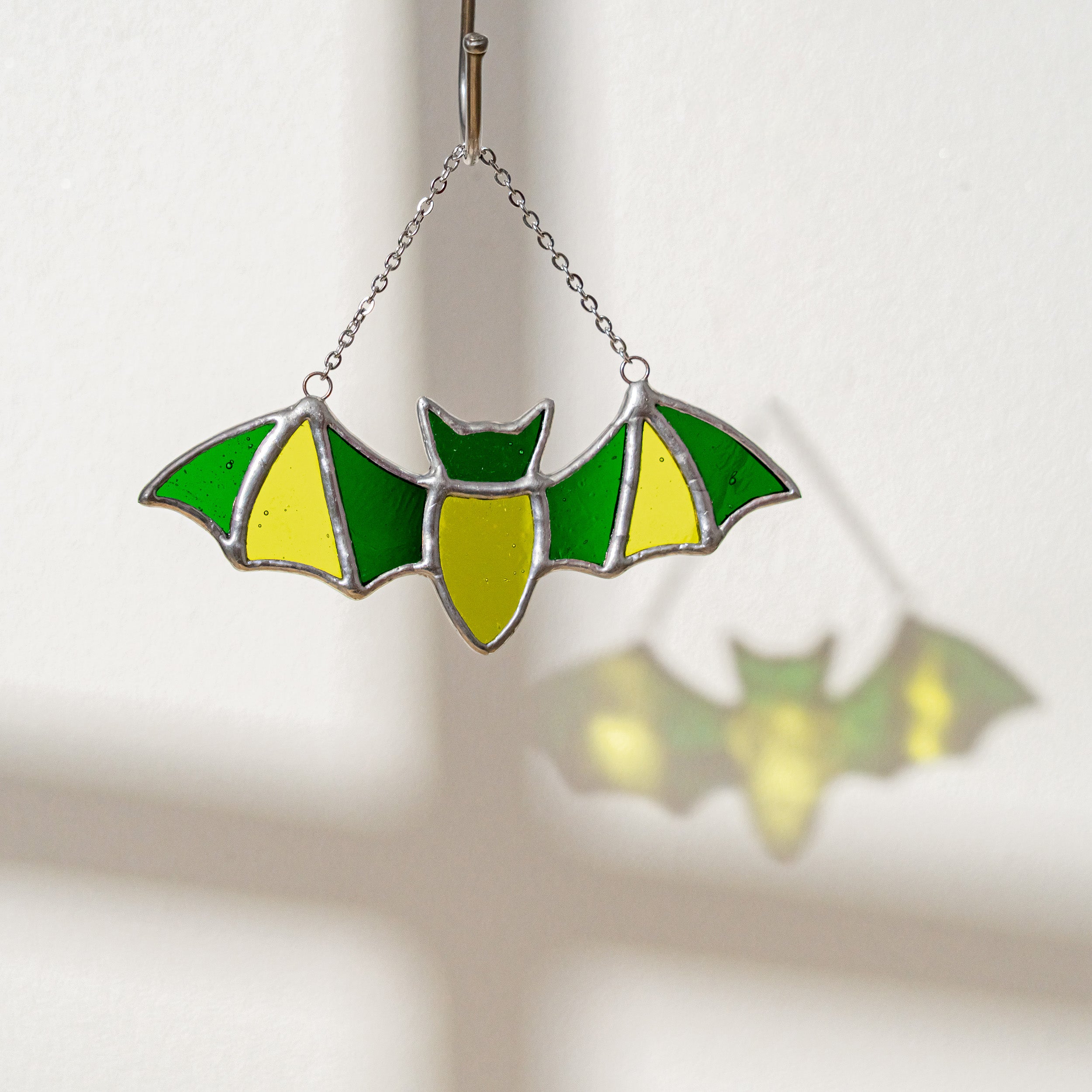 Whimsical Stained Glass Bat Wall Art for a Magical Touch