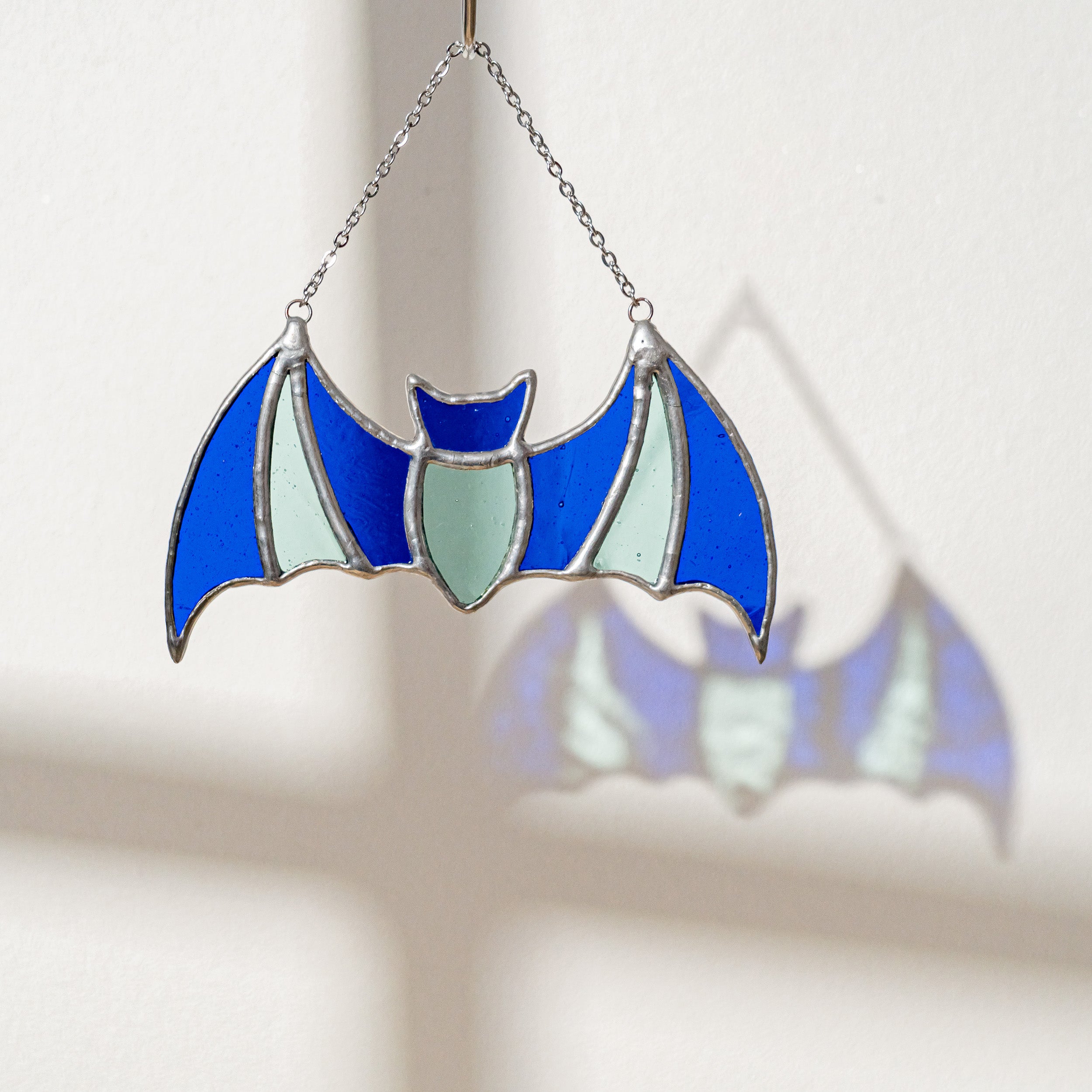 Playful Stained Glass Bat Perfect for Unique Wall Art and Halloween Surprises