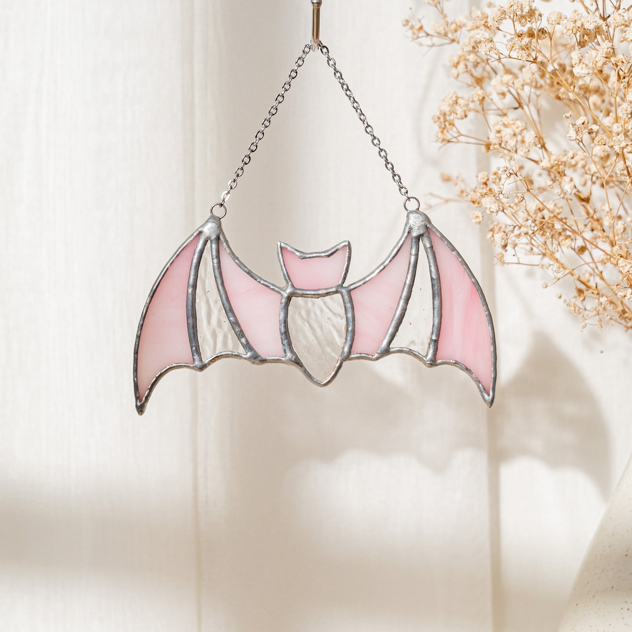 Whimsical Stained Glass Bat for Playful Wall Art and Unique Halloween Gifts