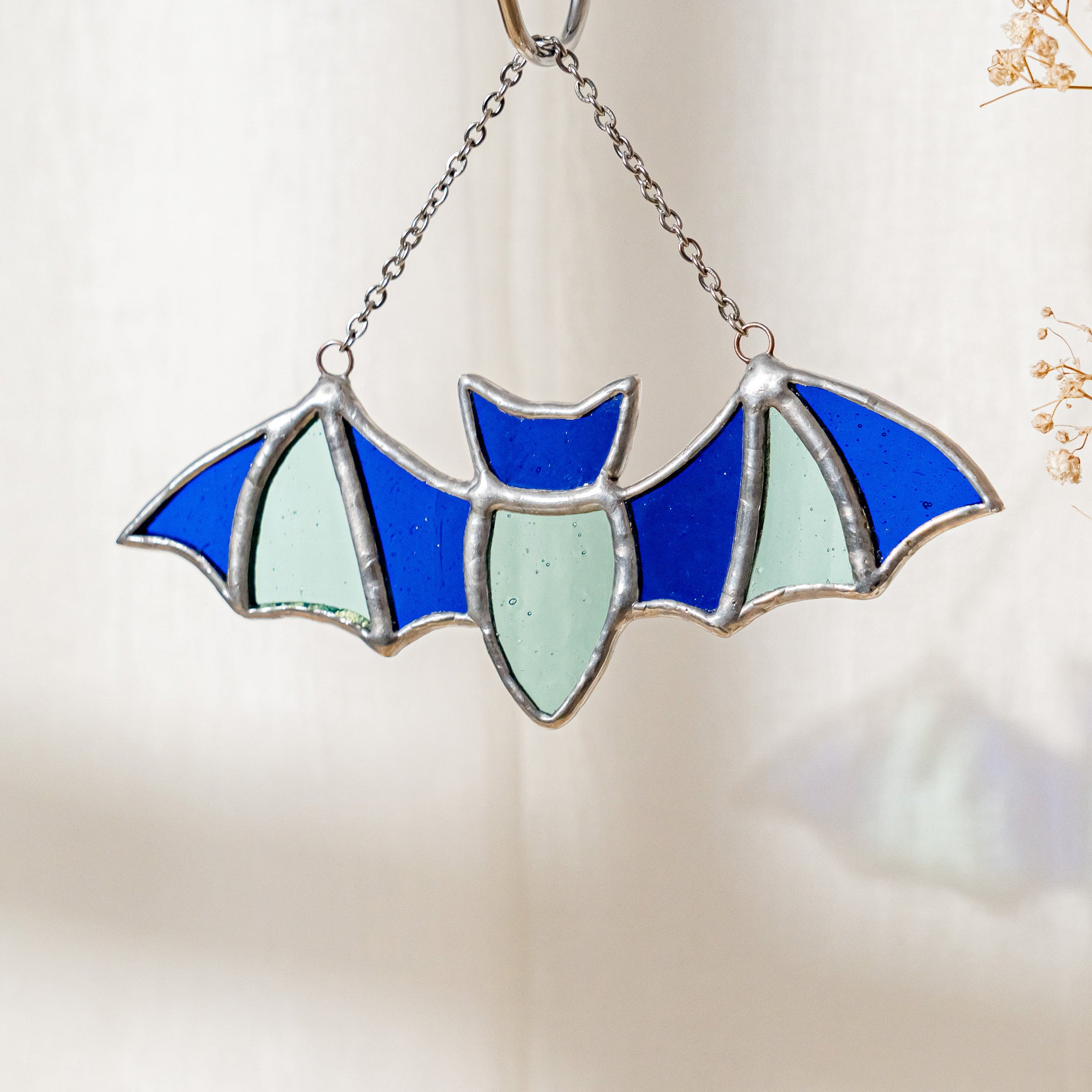 Whimsical Stained Glass Bat Wall Art for a Magical Touch