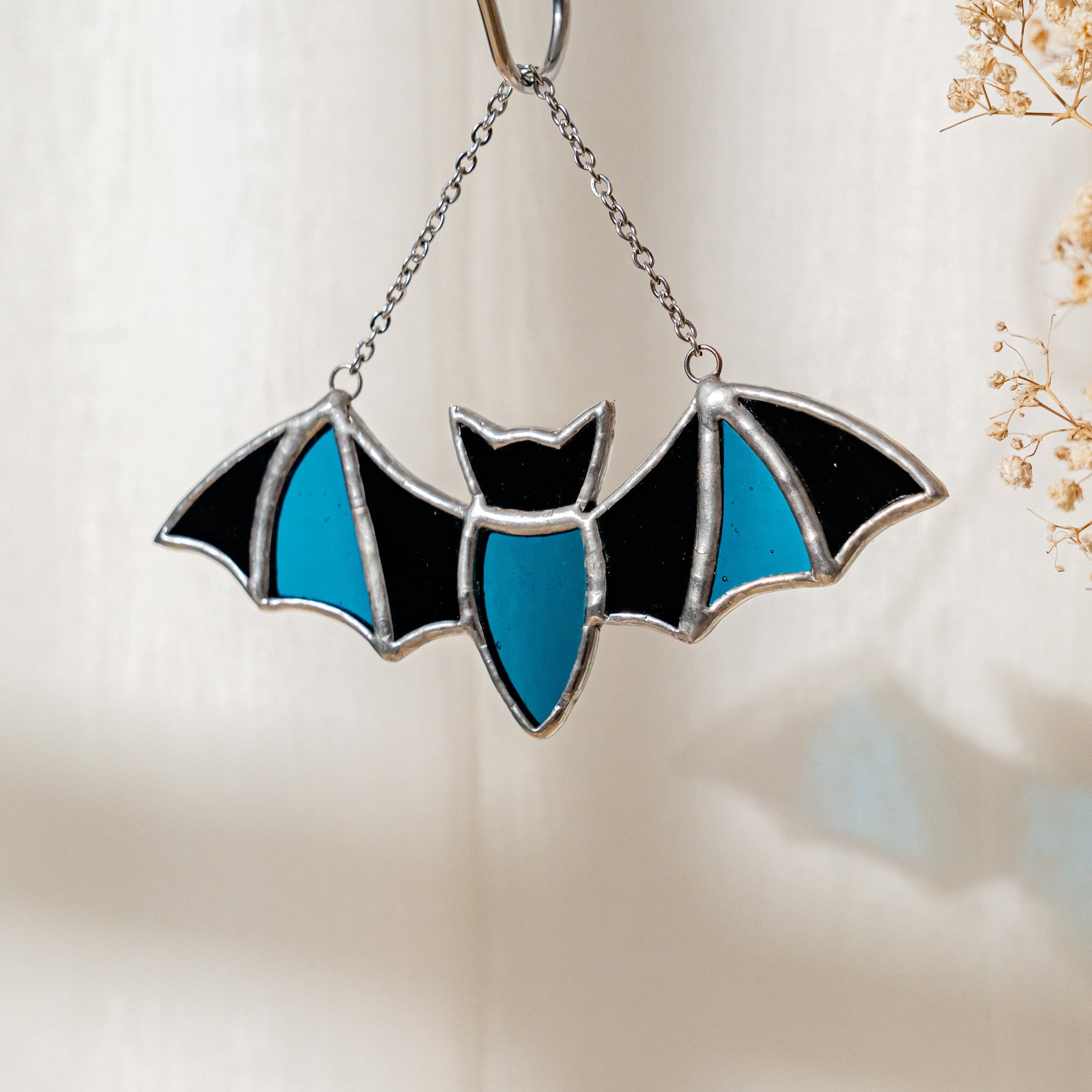 Whimsical Stained Glass Bat Wall Art for a Magical Touch