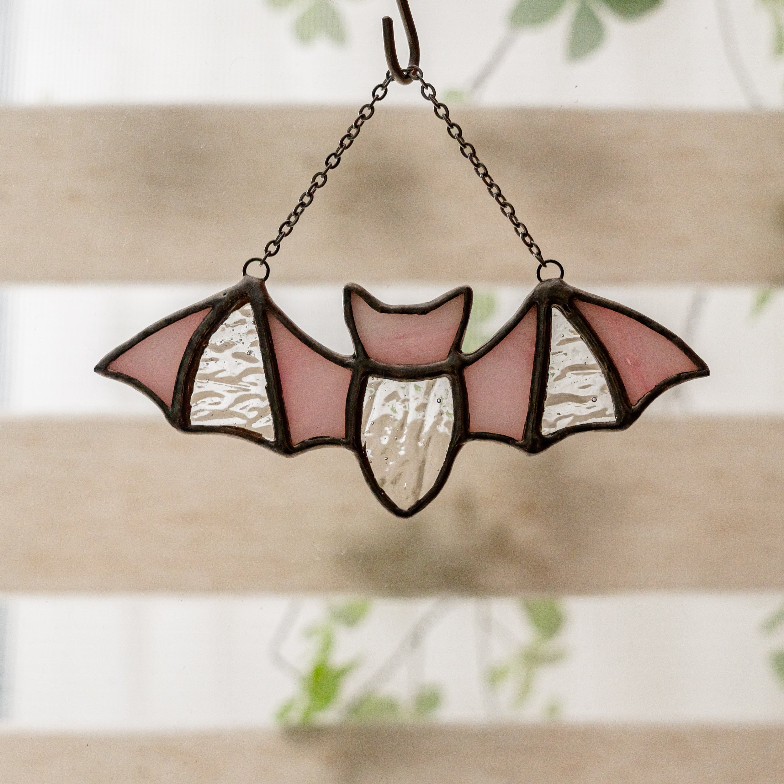 Whimsical Stained Glass Bat for Fun Wall Art