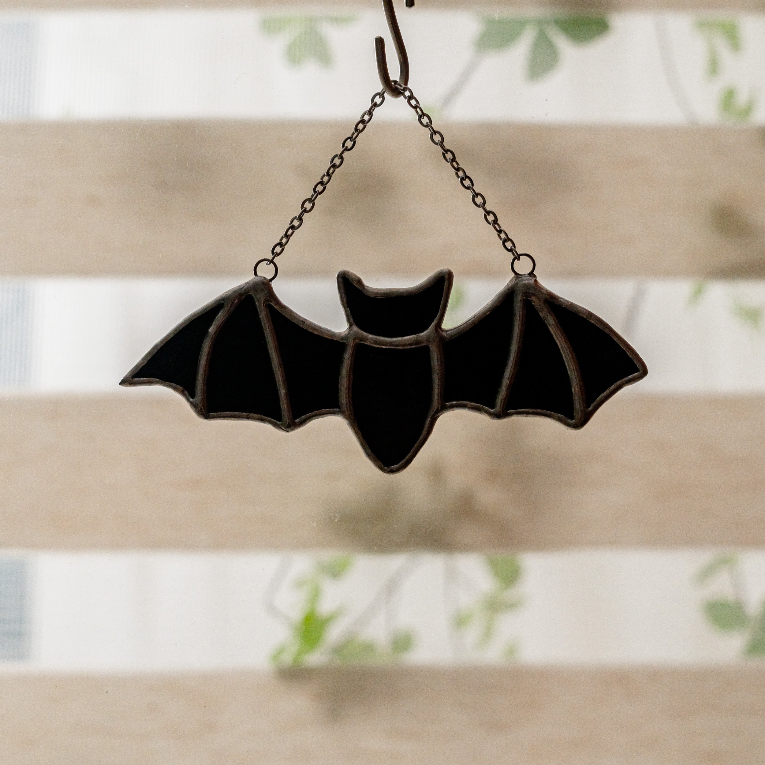 Whimsical Stained Glass Bat Wall Art for a Magical Touch