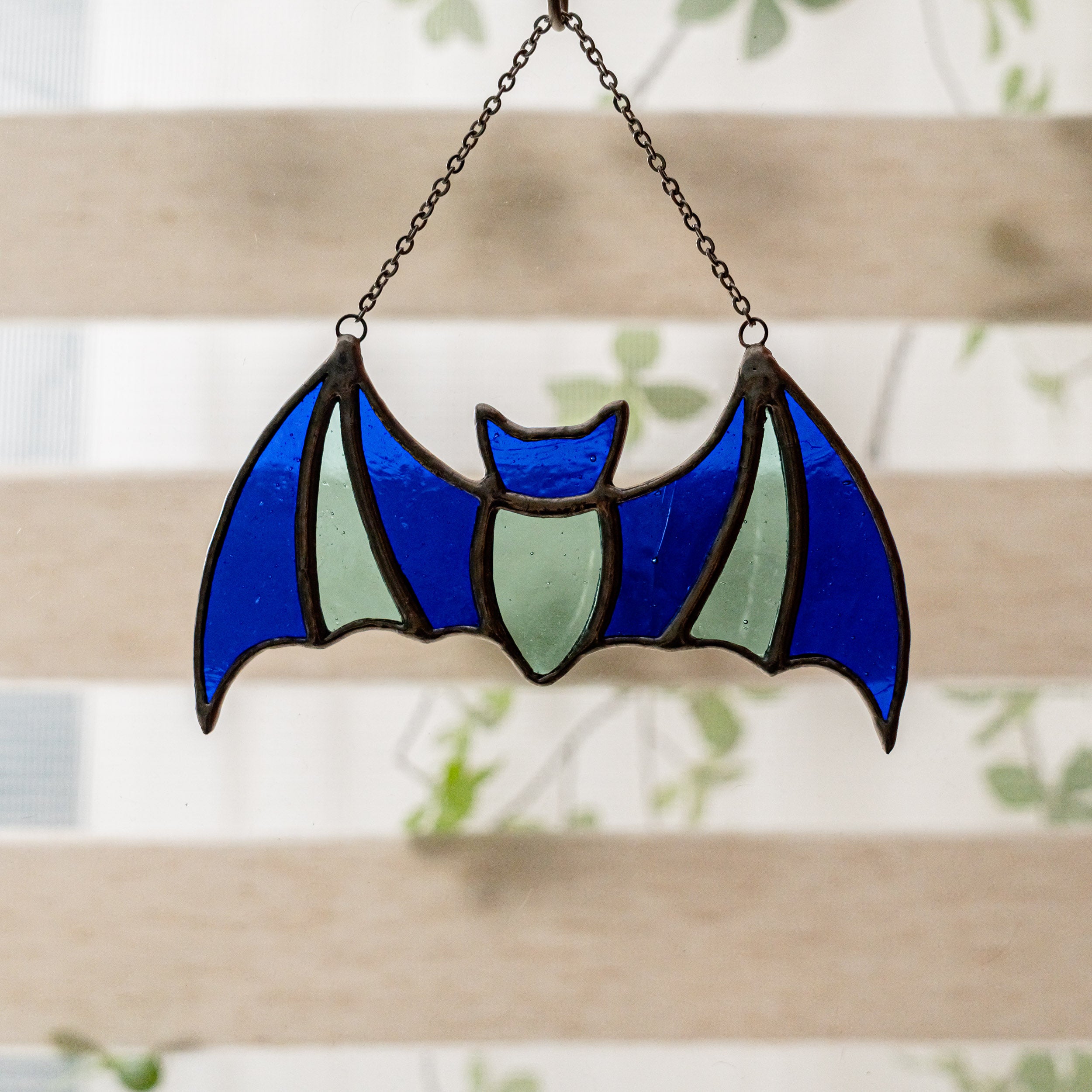 Whimsical Stained Glass Bat for Wall Art and Halloween Gifts