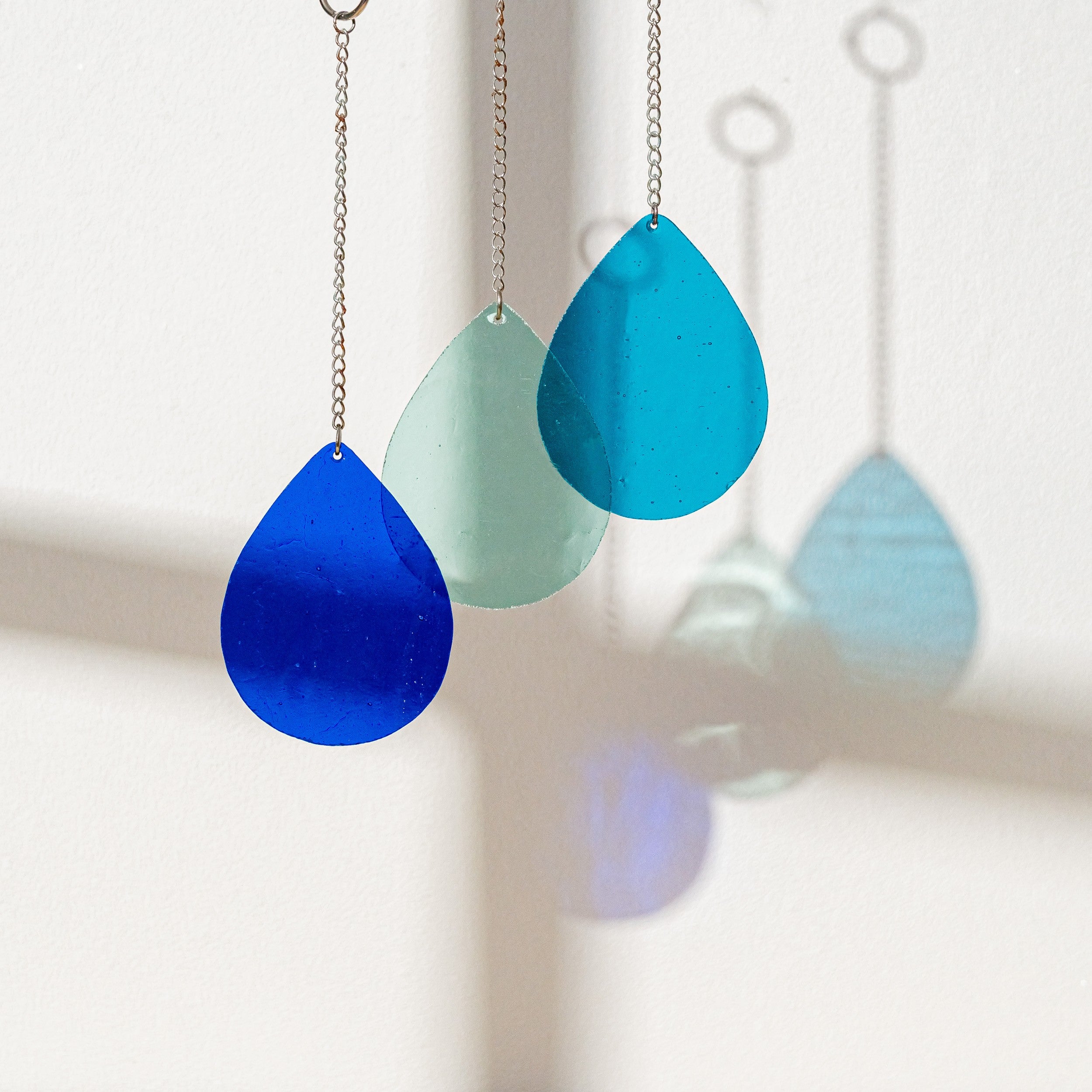 Colorful Stained Glass Droplets Suncatcher for Cozy Home Vibes