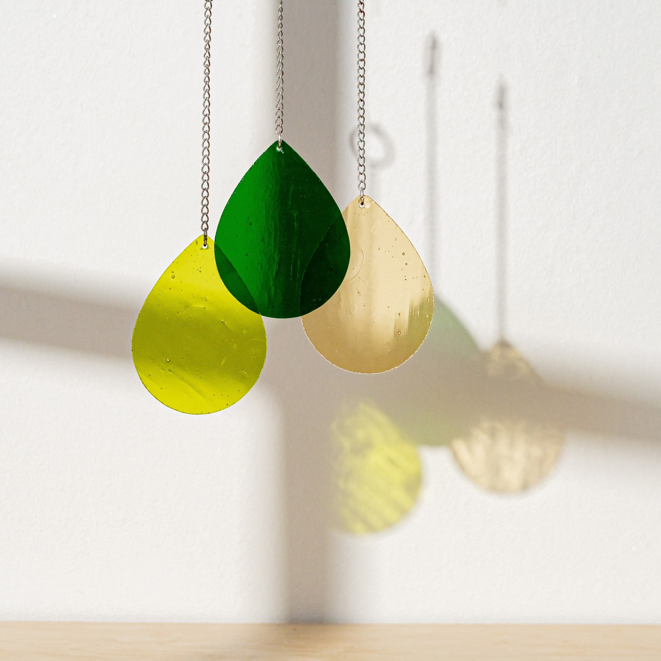 Vibrant Stained Glass Droplets Suncatcher for Radiant Home Atmosphere