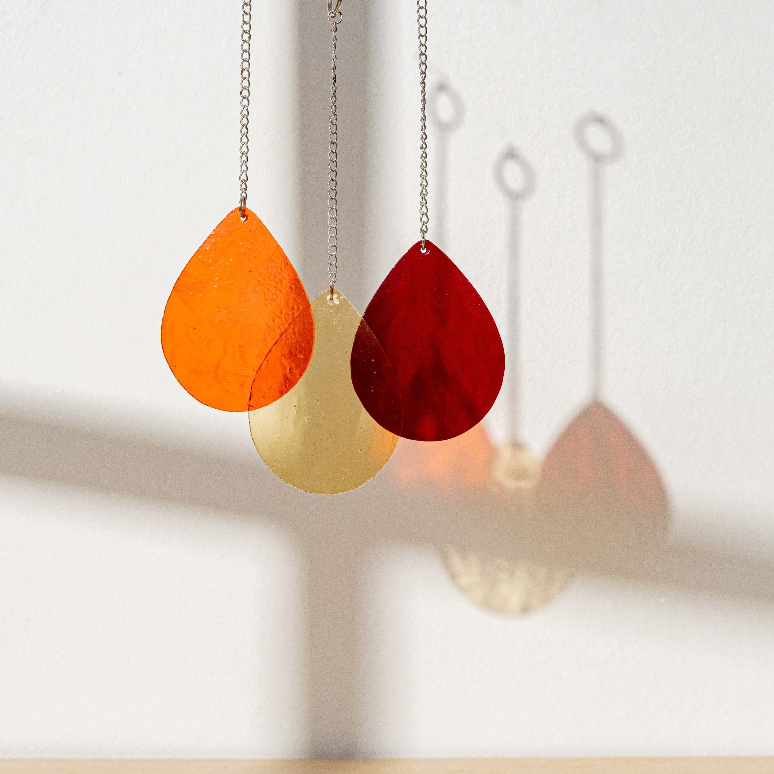 Colorful Stained Glass Droplets Suncatcher for Cozy Home Vibes