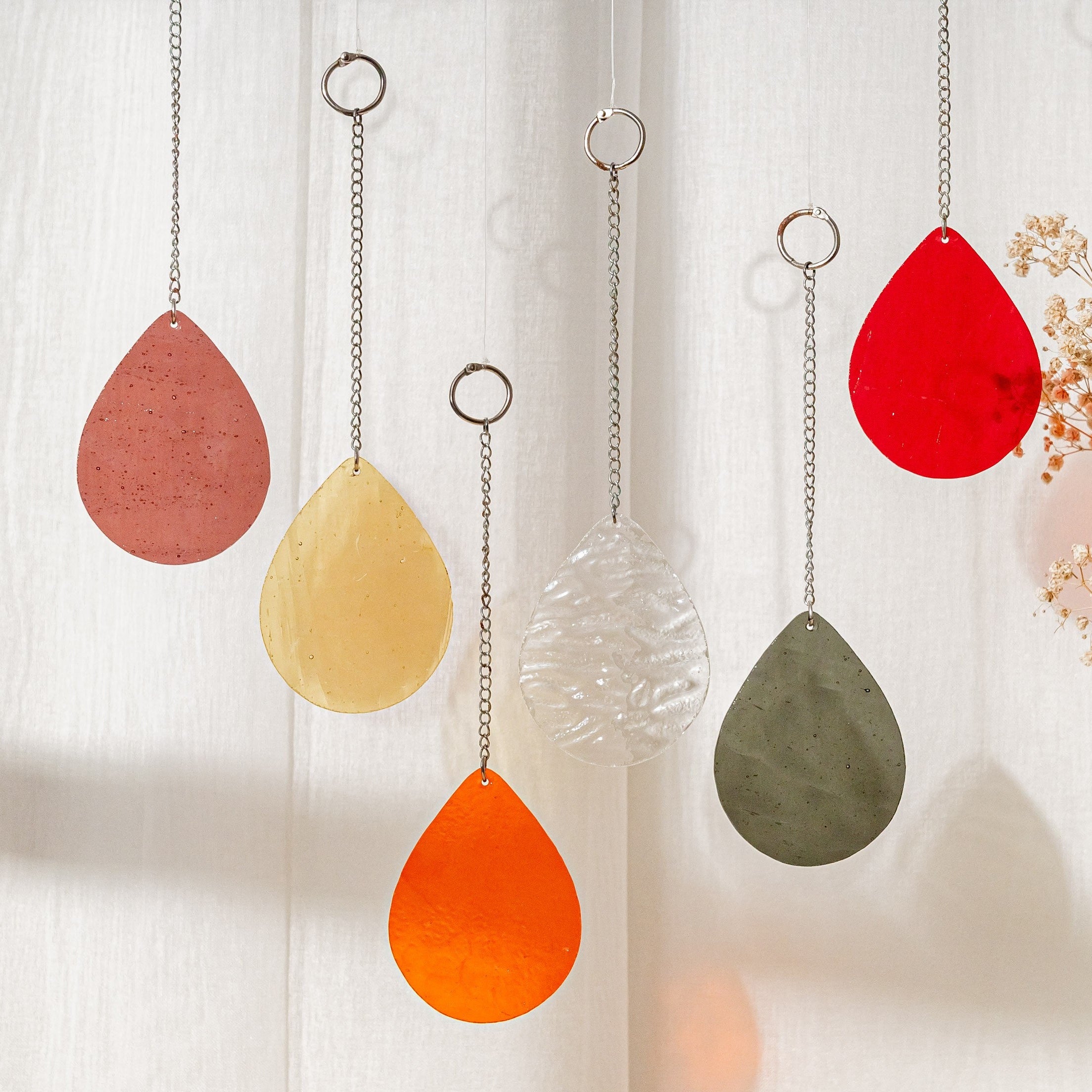 Stained Glass Droplets Suncatcher glass for Stained Glass Arts F54