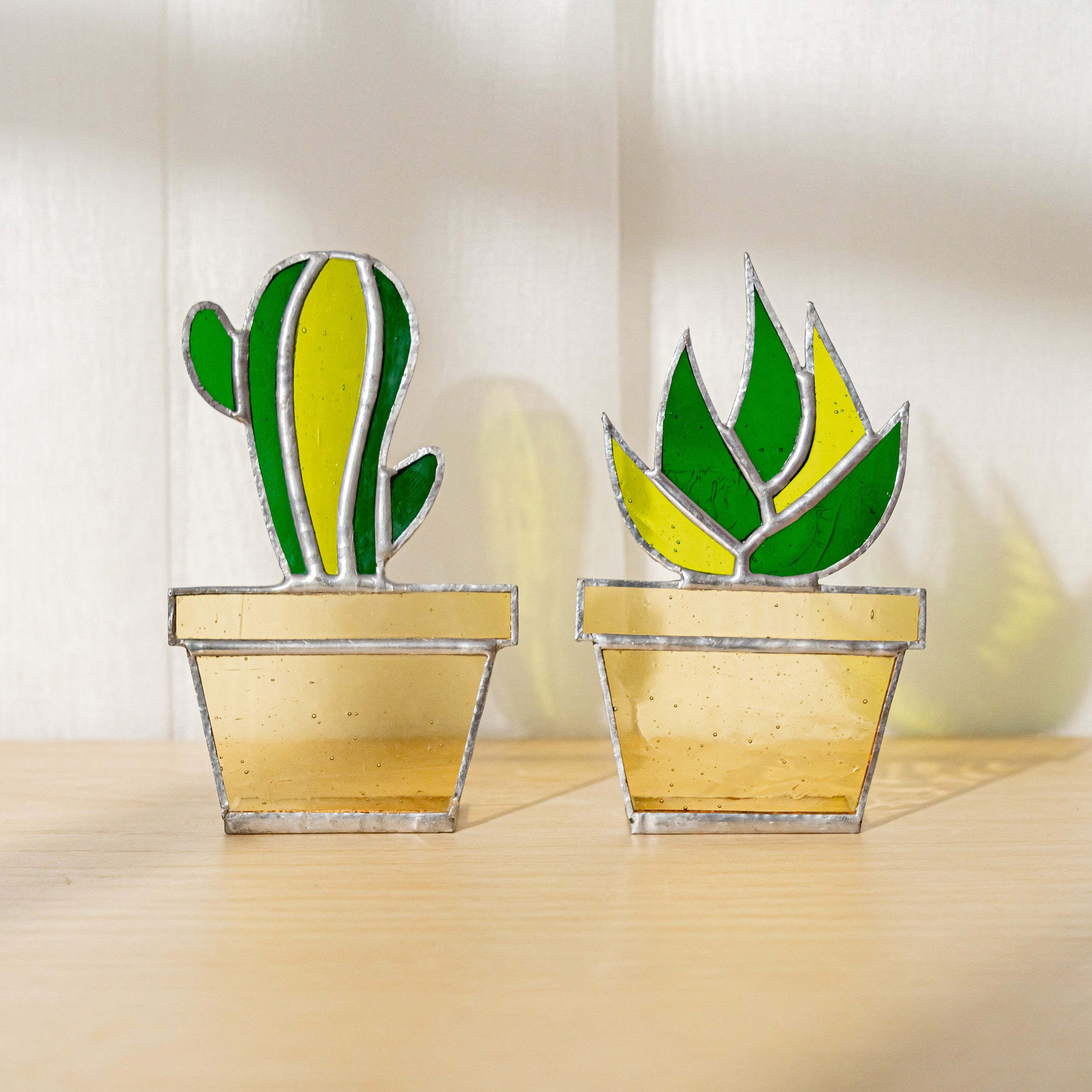 Stained Glass Cactus Decor for Tabletop decor F50