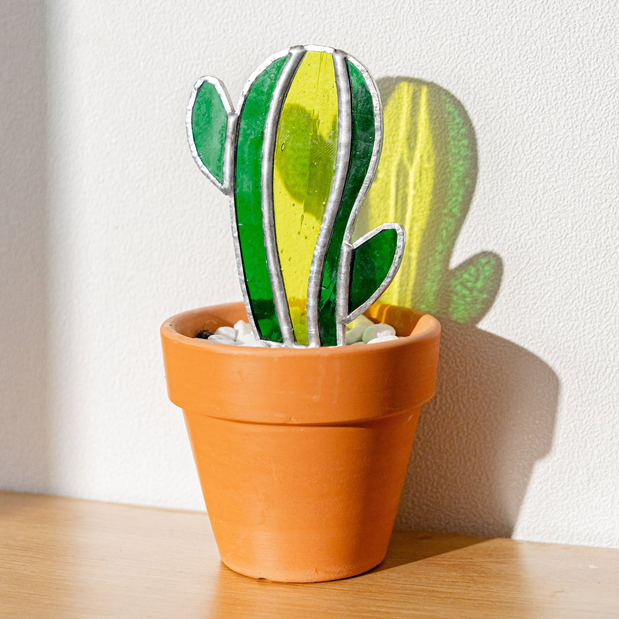 Cactus Stained Glass Plant Stakes for Plant decor F48