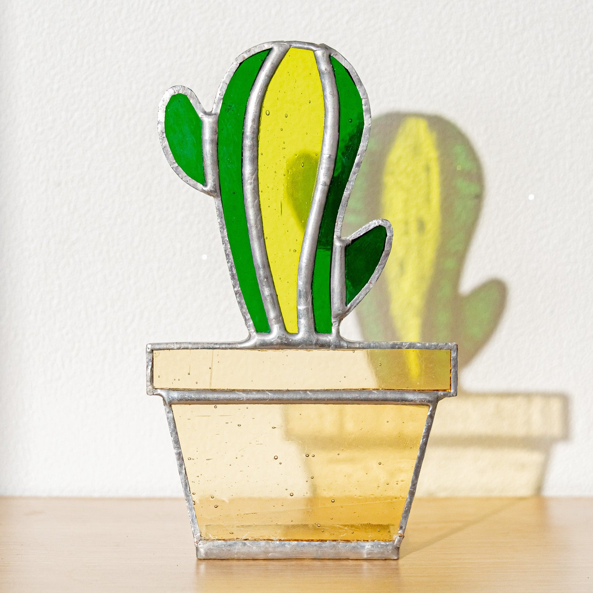 Stained Glass Cactus Decor for Tabletop decor F50