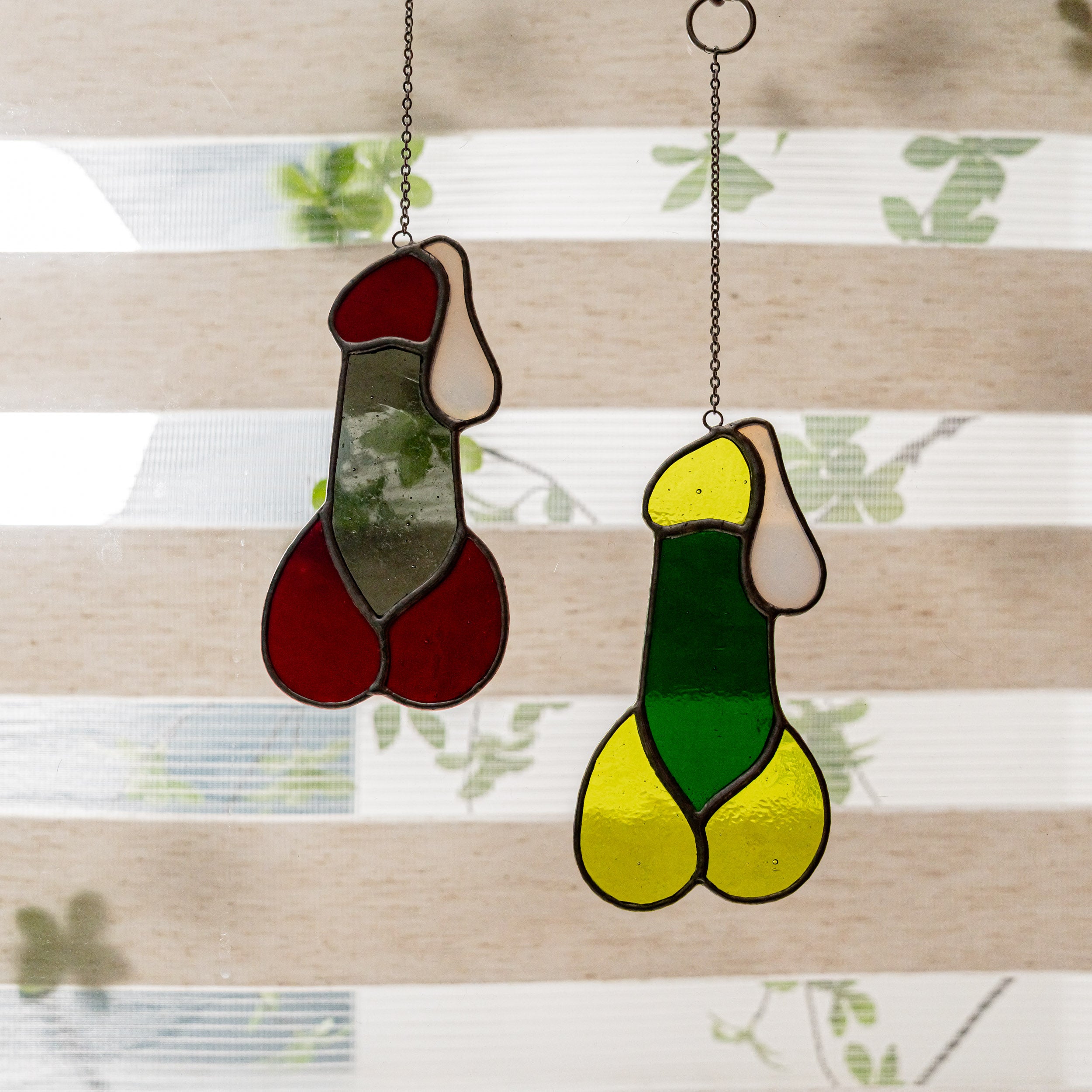 Stained Glass Penis for Playful and Artistic Wall Decor