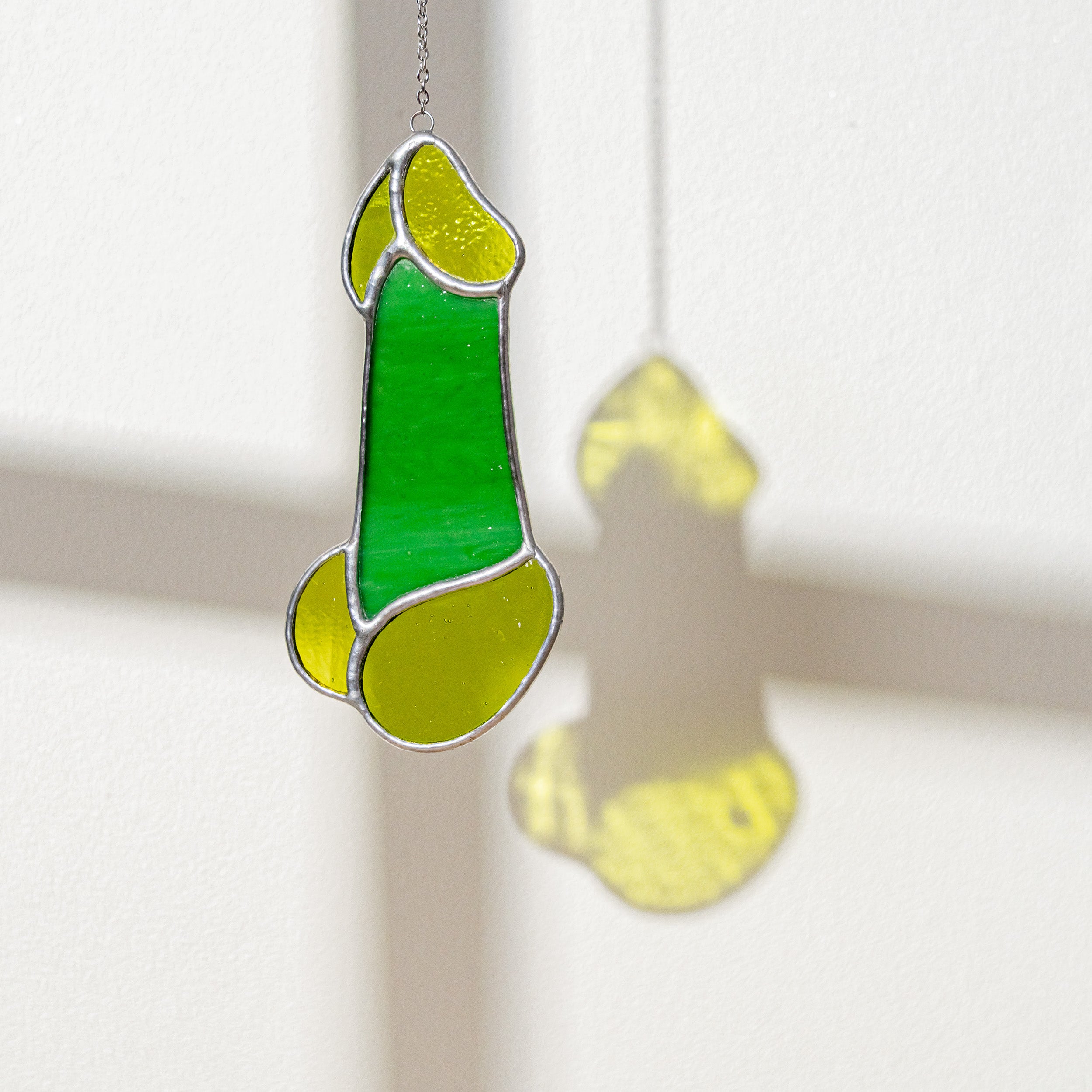 Stained Glass Penis Playful Wall Decor for Modern Spaces