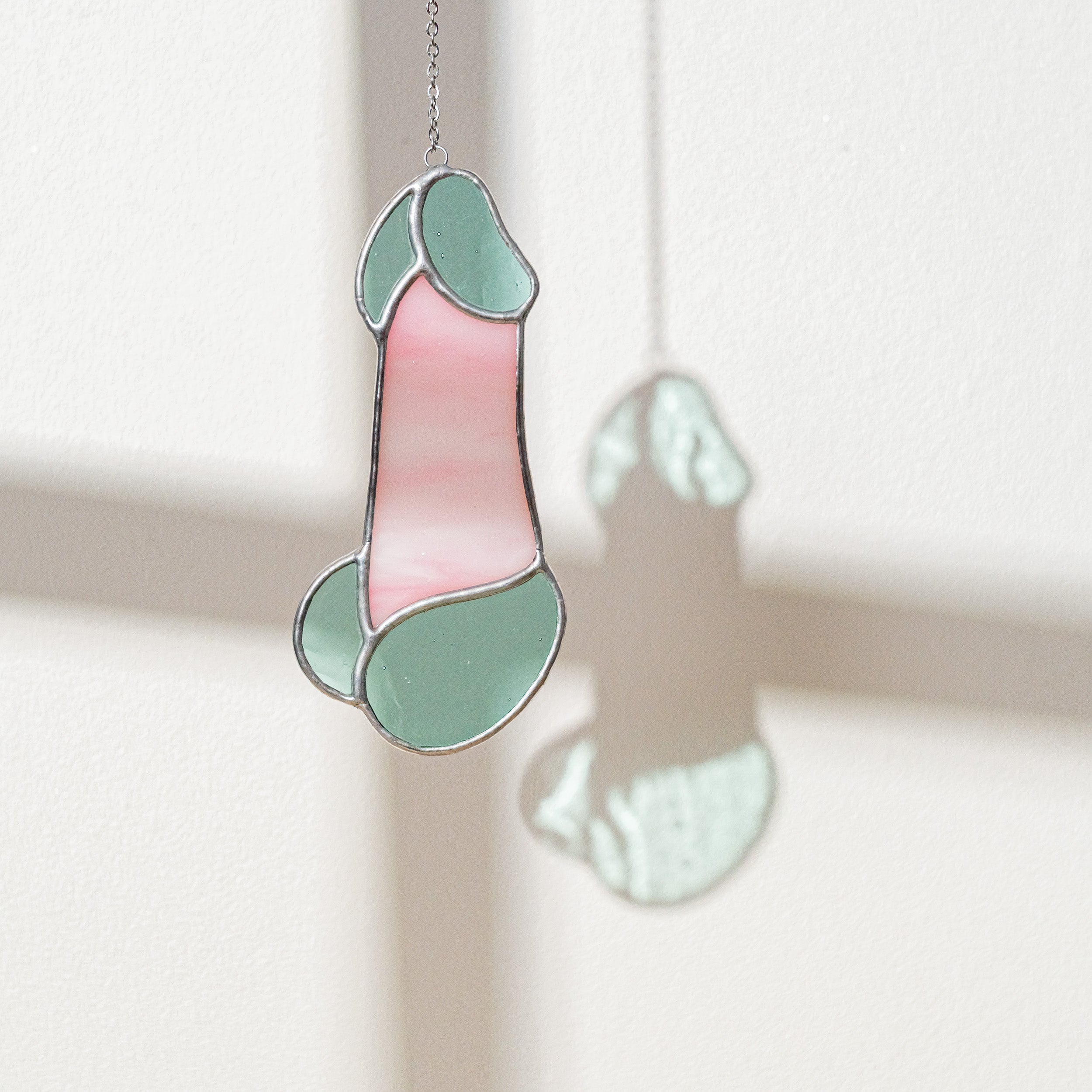 Stained Glass Penis Fun Wall Decor for Playful Artistic Touch