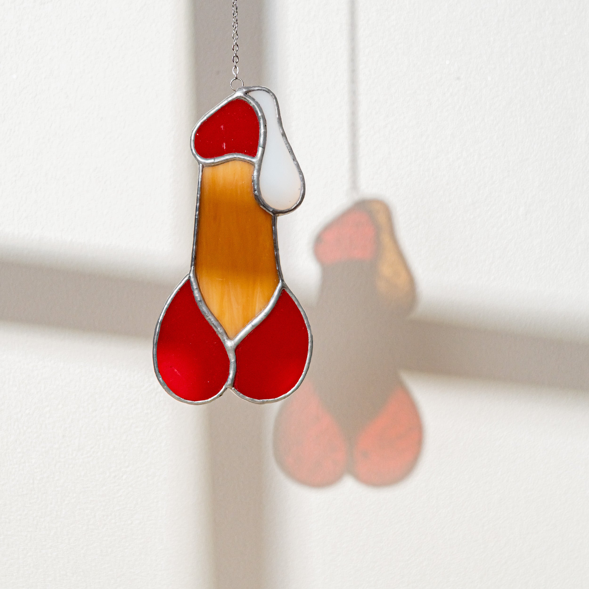 Stained Glass Penis for Playful and Artistic Wall Decor