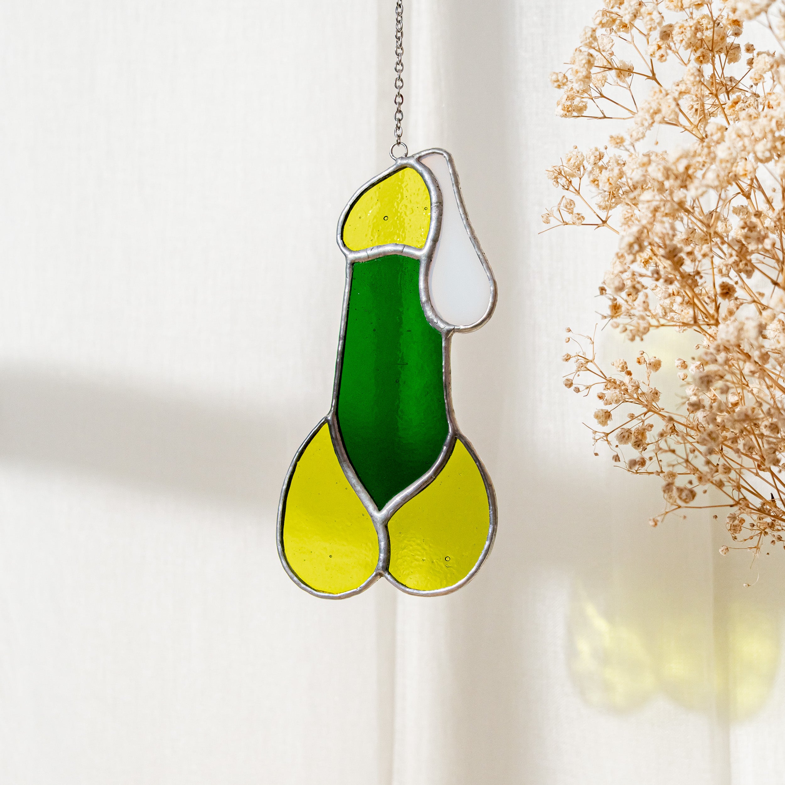 Stained Glass Penis for Playful and Artistic Wall Decor