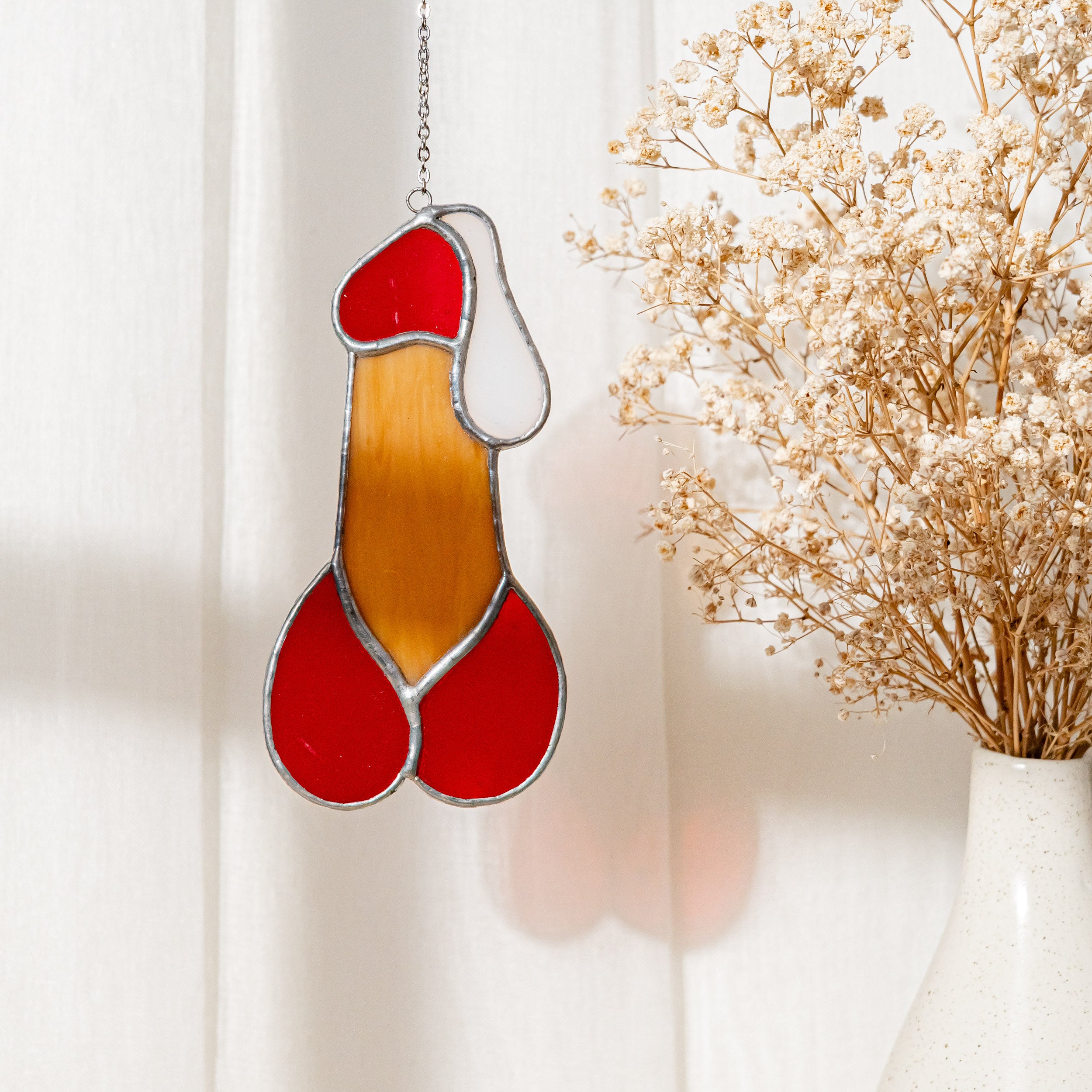 Stained Glass Penis for Playful and Artistic Wall Decor