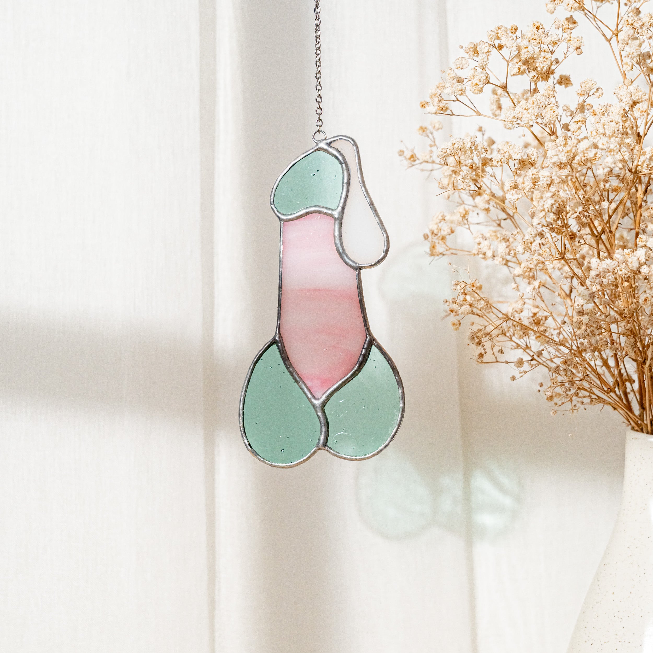 Stained Glass Penis Wall Art for Playful and Artistic Home Decor