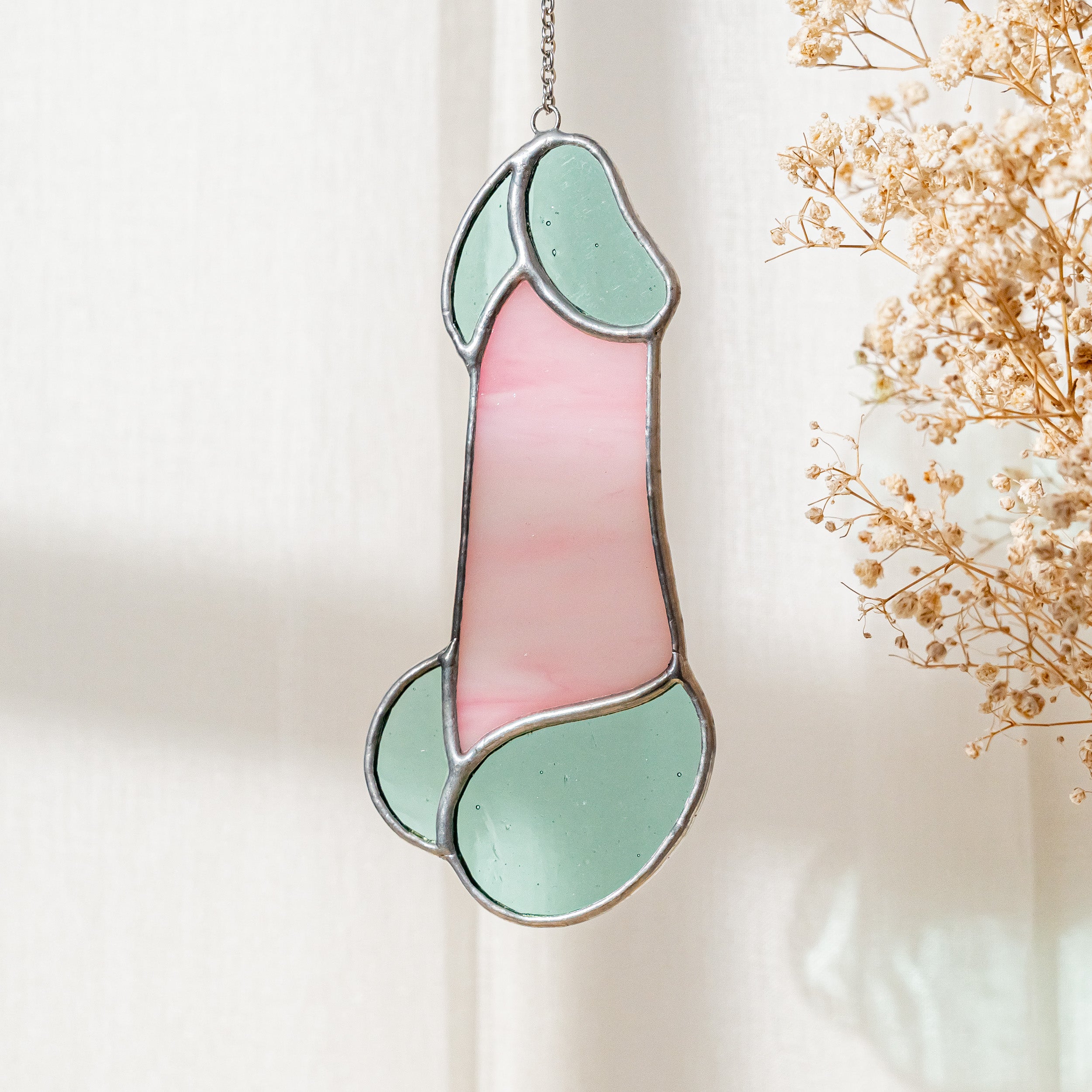 Stained Glass Penis Fun Wall Decor for Playful Artistic Touch