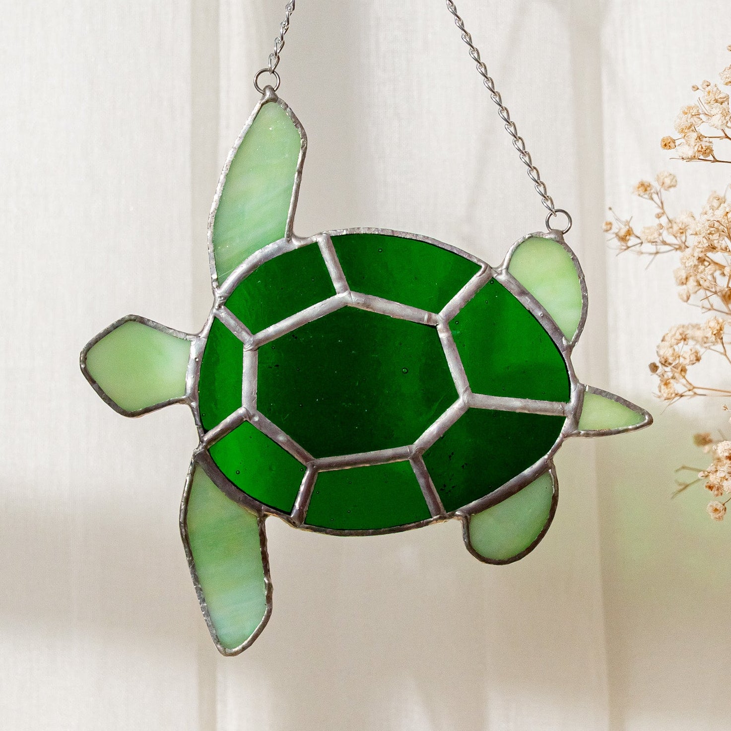 Sea Turtle Stained Glass Suncatcher, Rainbow suncatchers F30