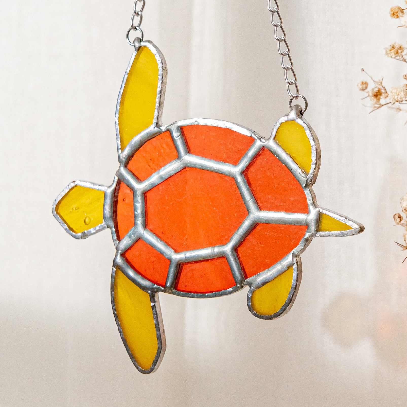 Sea Turtle Stained Glass Suncatcher, Rainbow suncatchers F30