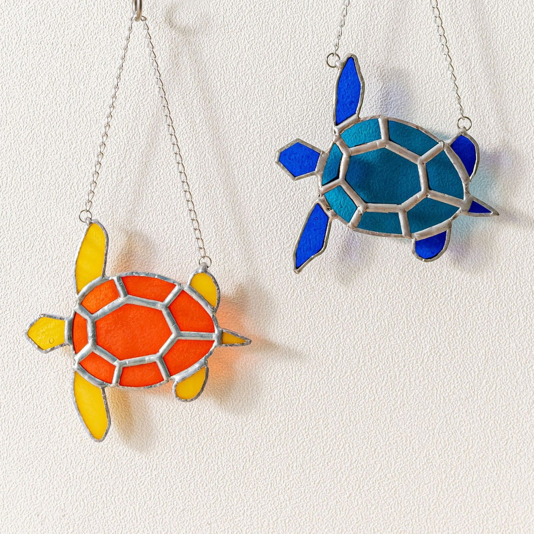 Sea Turtle Stained Glass Suncatcher for Rainbow, decor F30