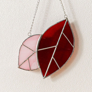 Leaves Stained Glass for Decorative glass windows, art F31