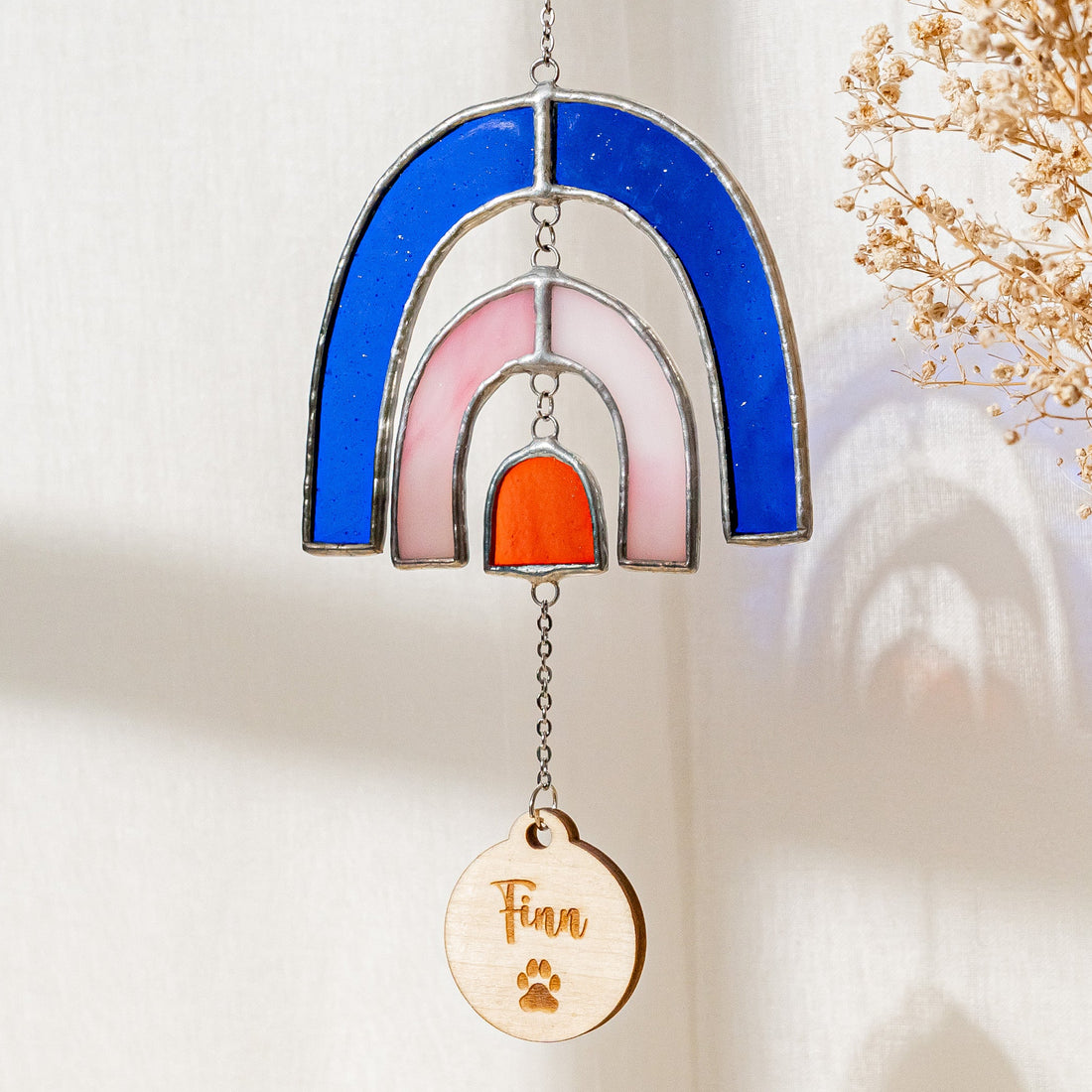 Personalized Rainbow Pet Memorial Suncatcher for Pet memorial F32
