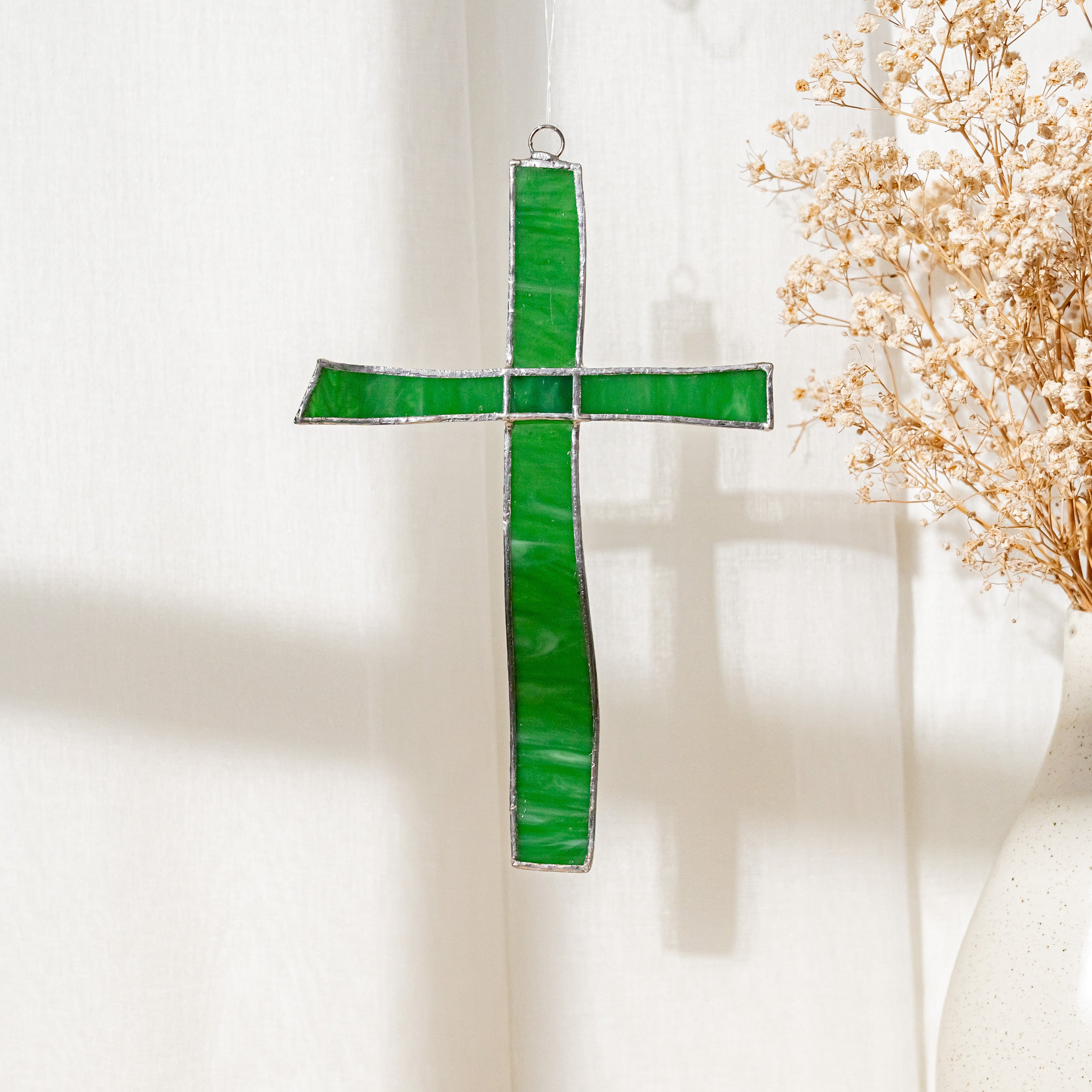 Stained Glass Cross For Christian Wall Decor And Meaningful Gift