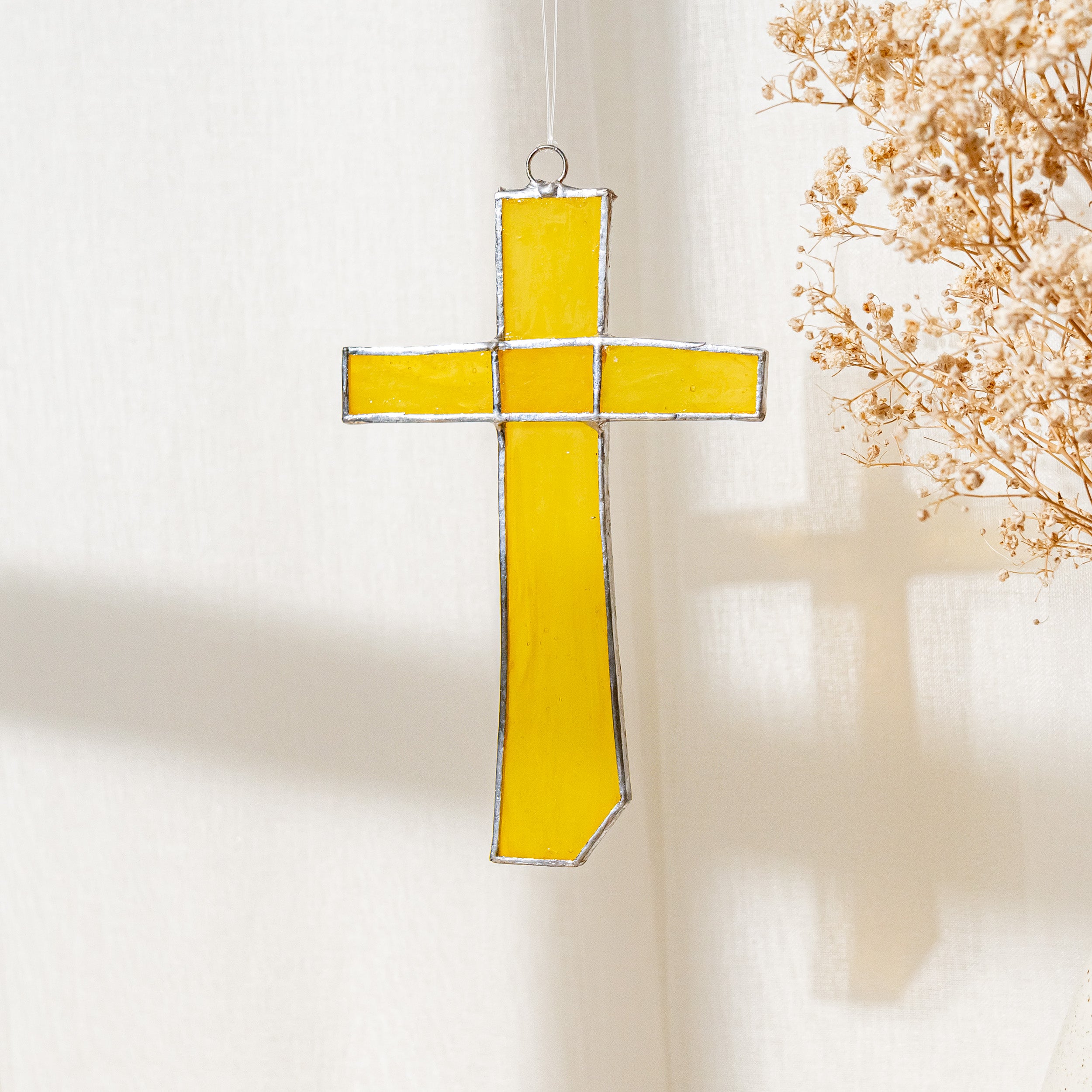 Stained Glass Cross For Christian Wall Decor And Meaningful Gift