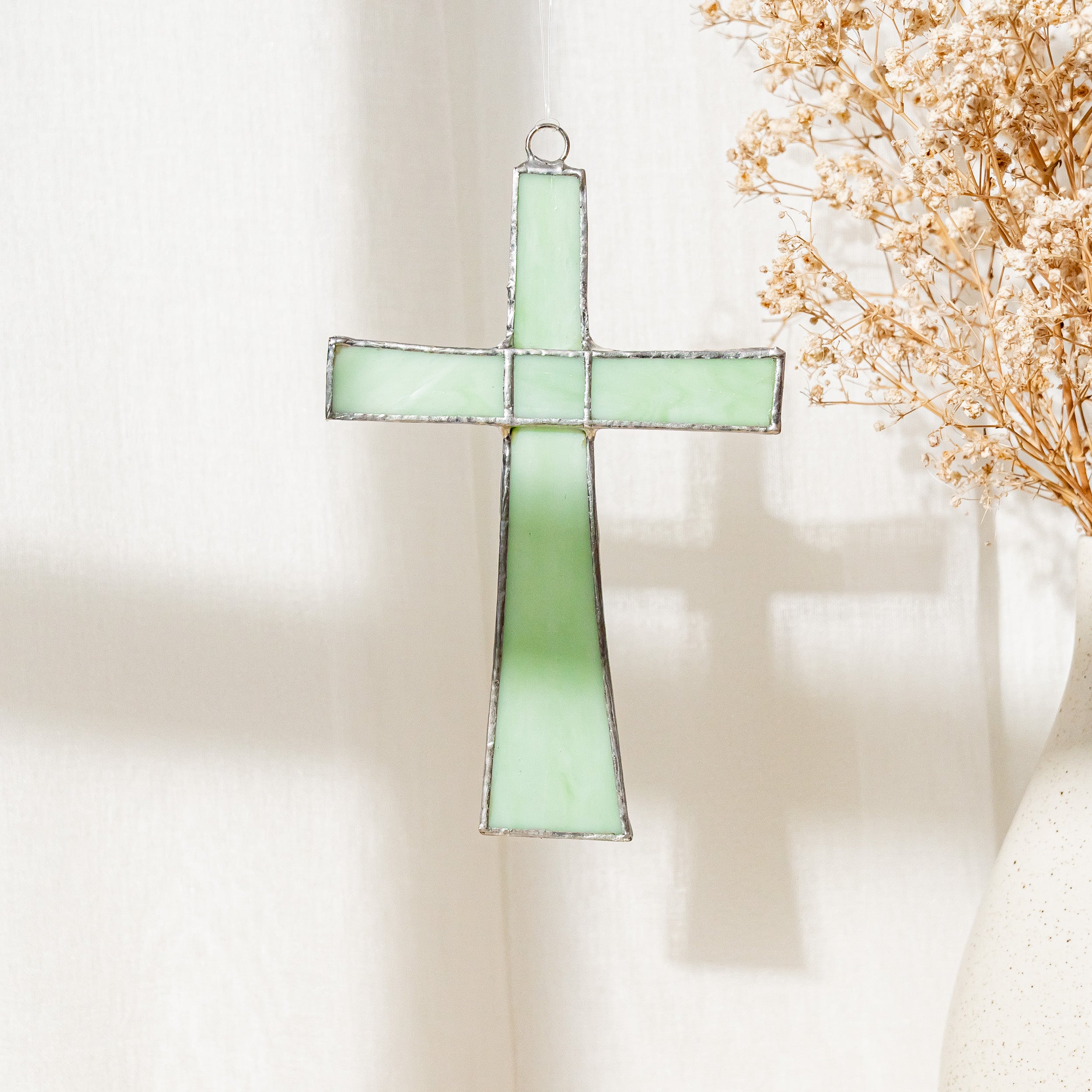 Stained Glass Cross For Christian Wall Decor And Meaningful Gift