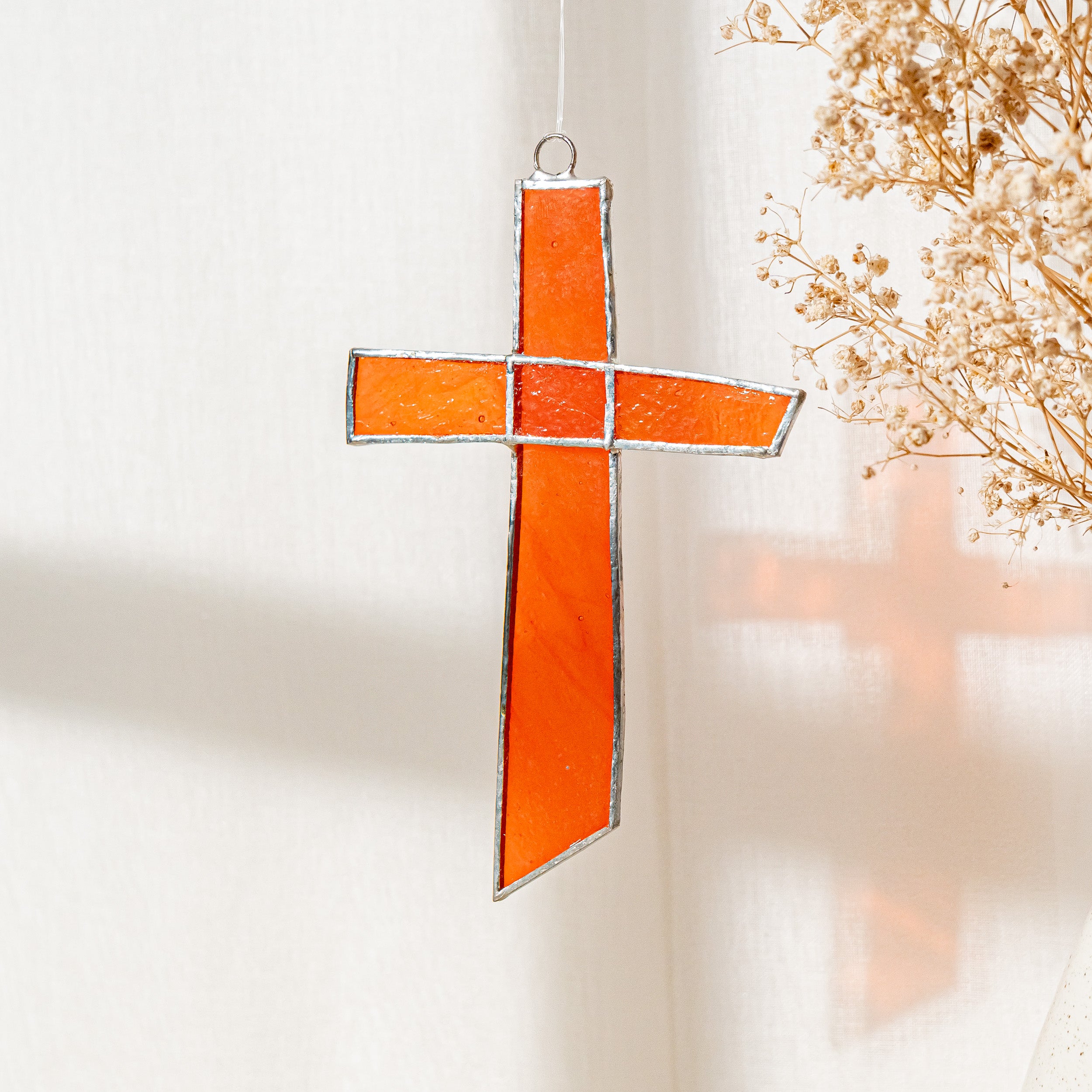 Stained Glass Cross For Christian Wall Decor And Meaningful Gift