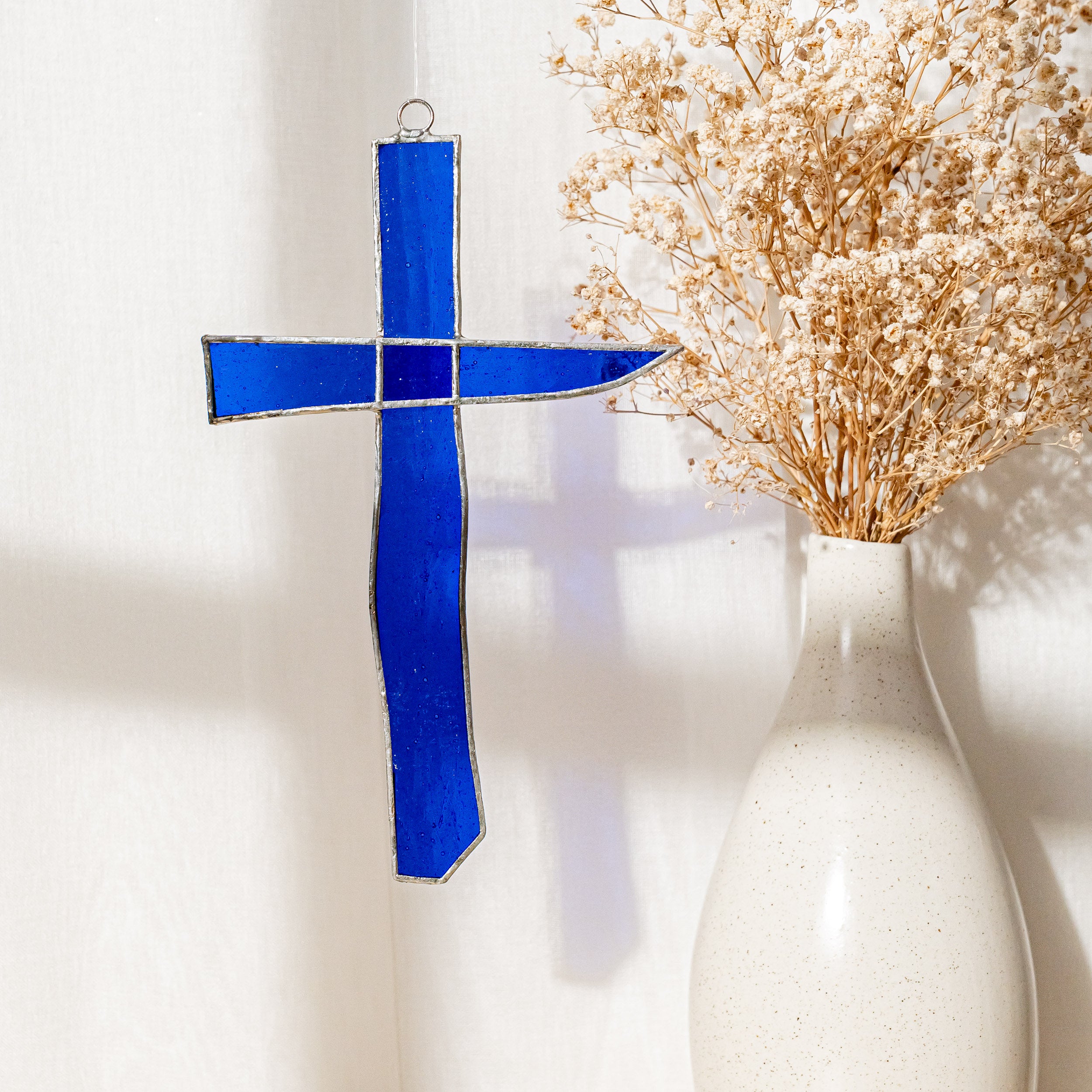 Stained Glass Cross For Christian Wall Decor And Meaningful Gift