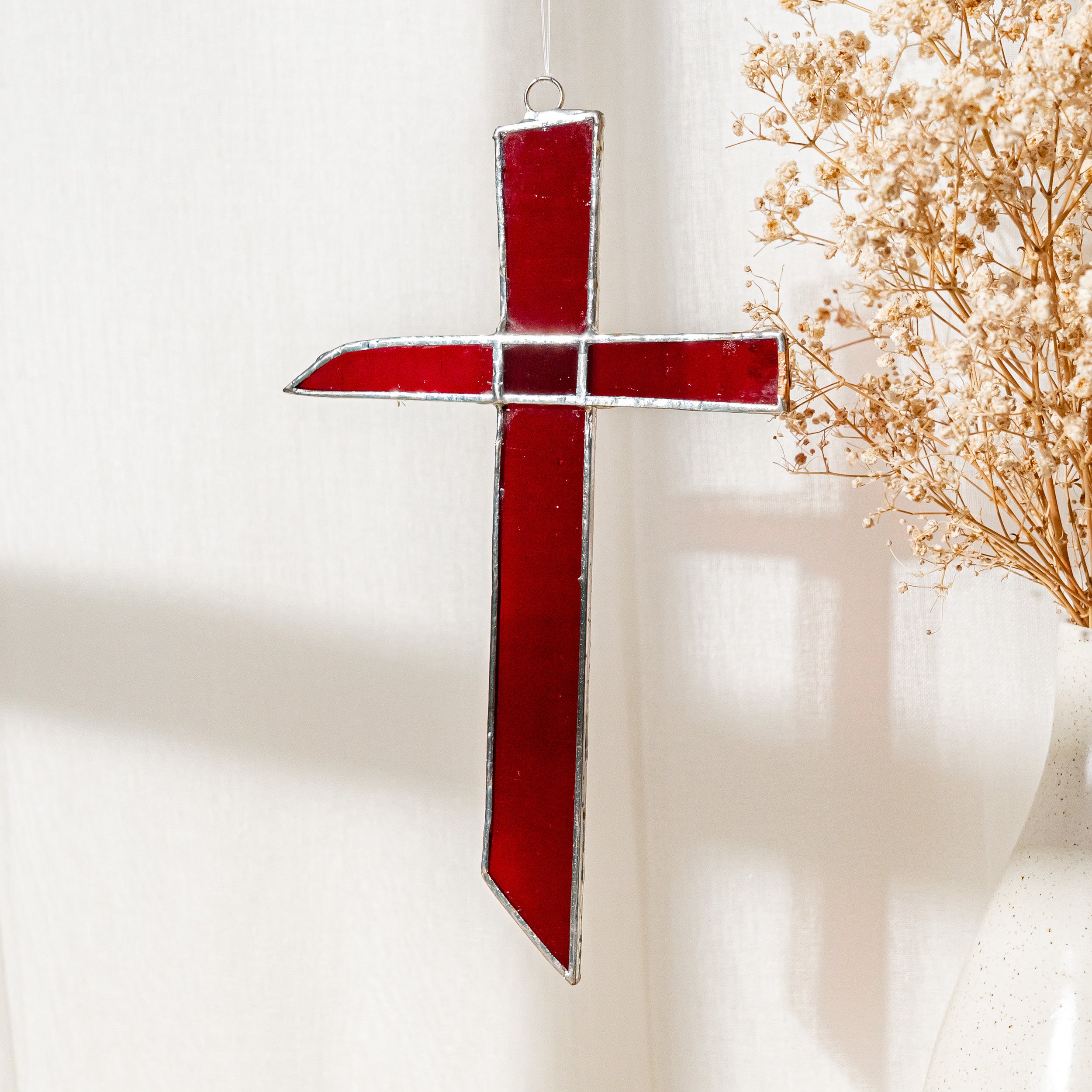 Stained Glass Cross For Christian Wall Decor And Meaningful Gift