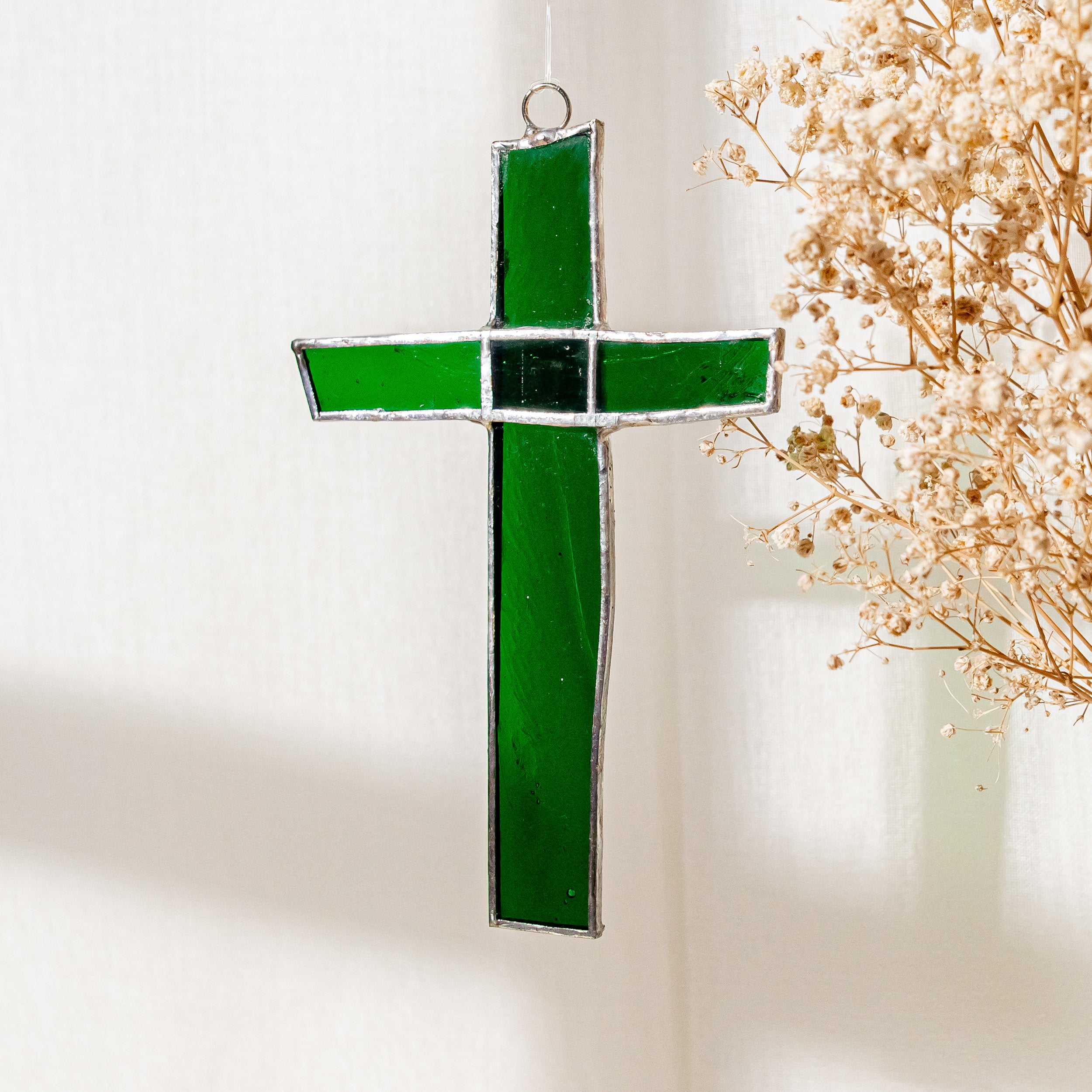 Stained Glass Cross For Christian Wall Decor And Meaningful Gift