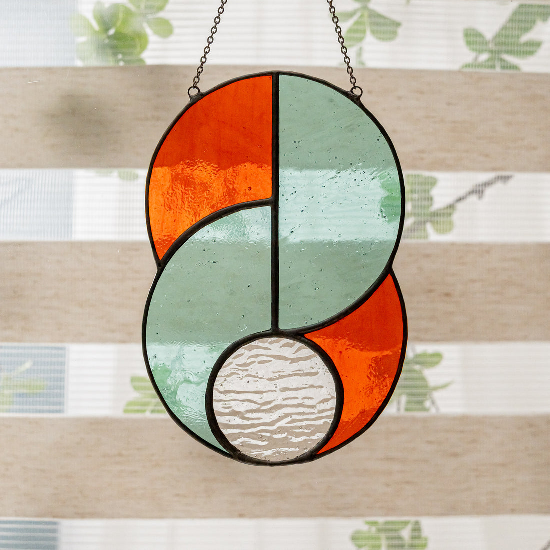 Suncatcher Stained Glass Wall Hanging For Bright Boho Home Decor