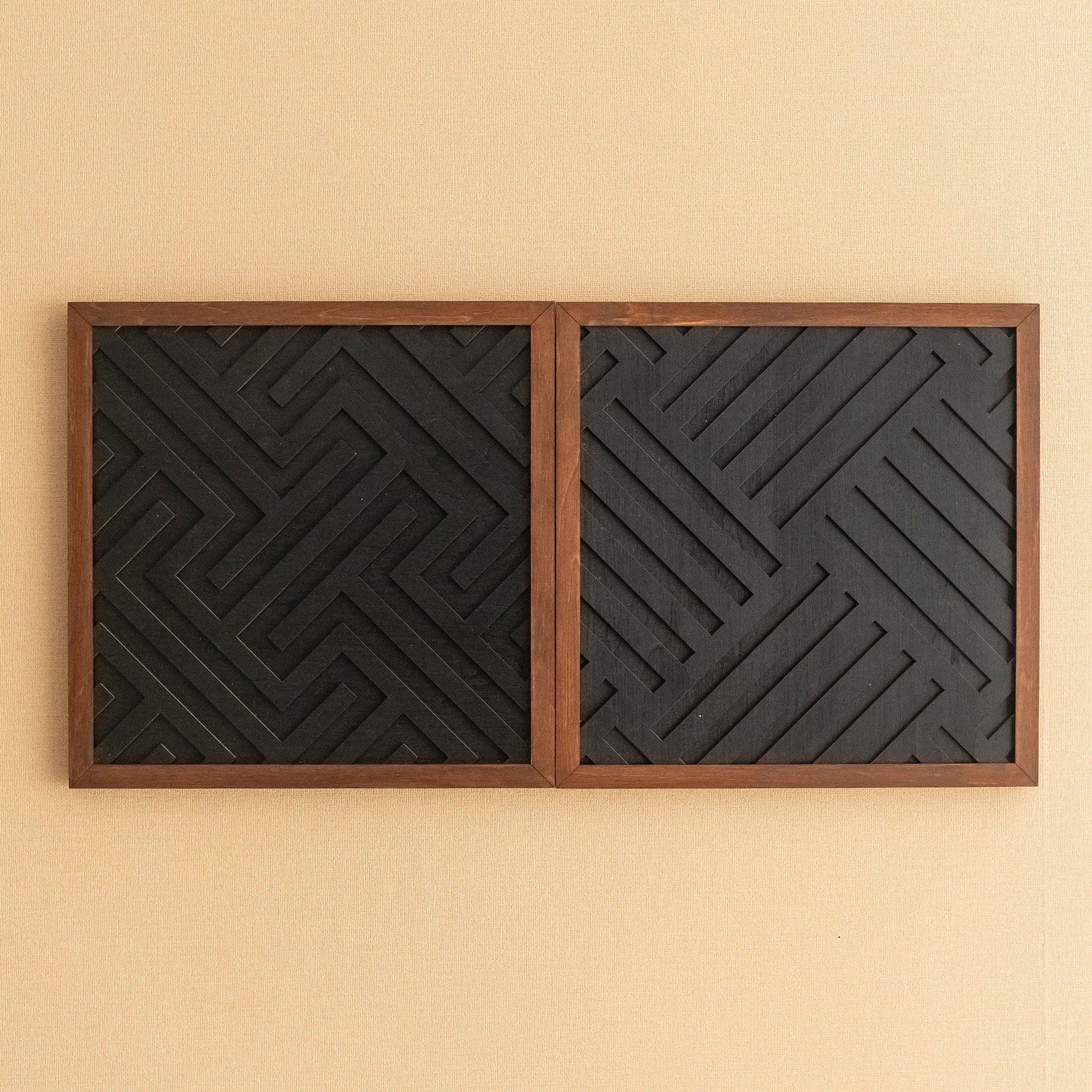 Wooden Geometric Wall Art Panel, Modern wall decor and art Y73